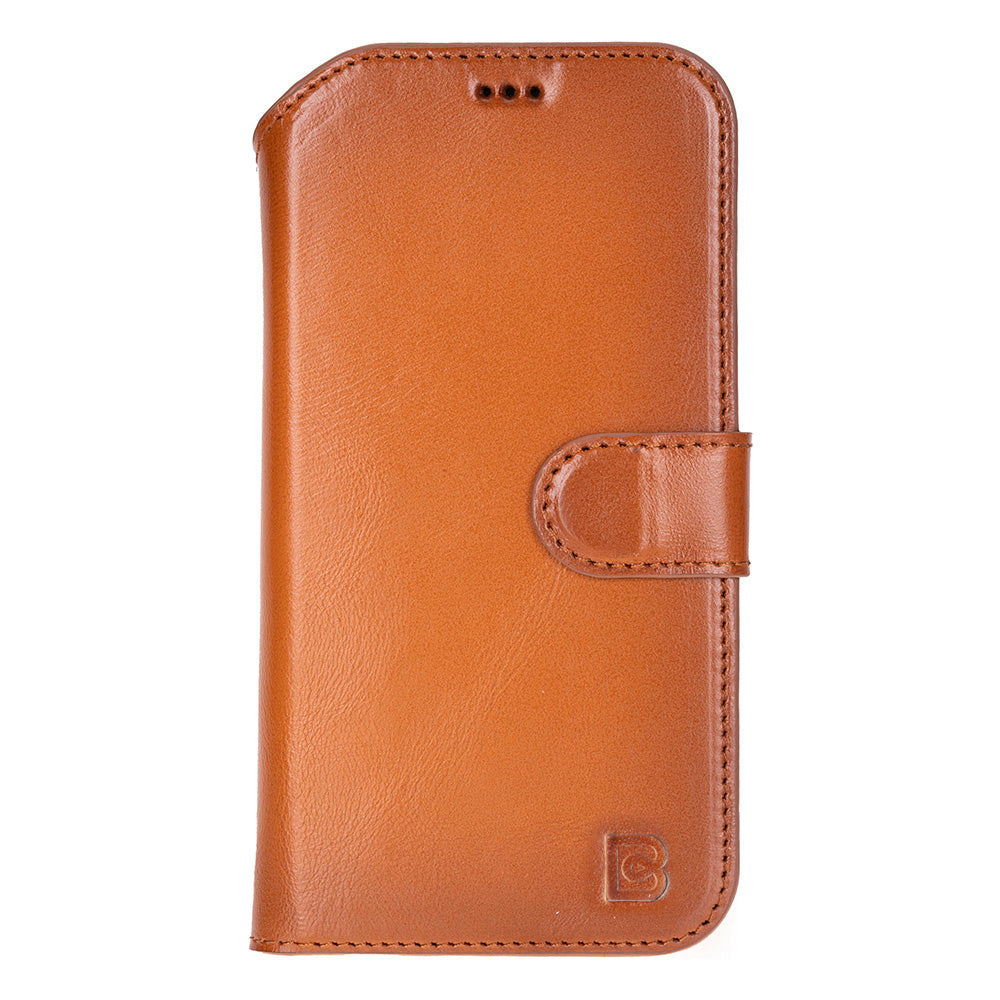 Magic iPhone 17 Air Detachable Genuine Leather Wallet Case