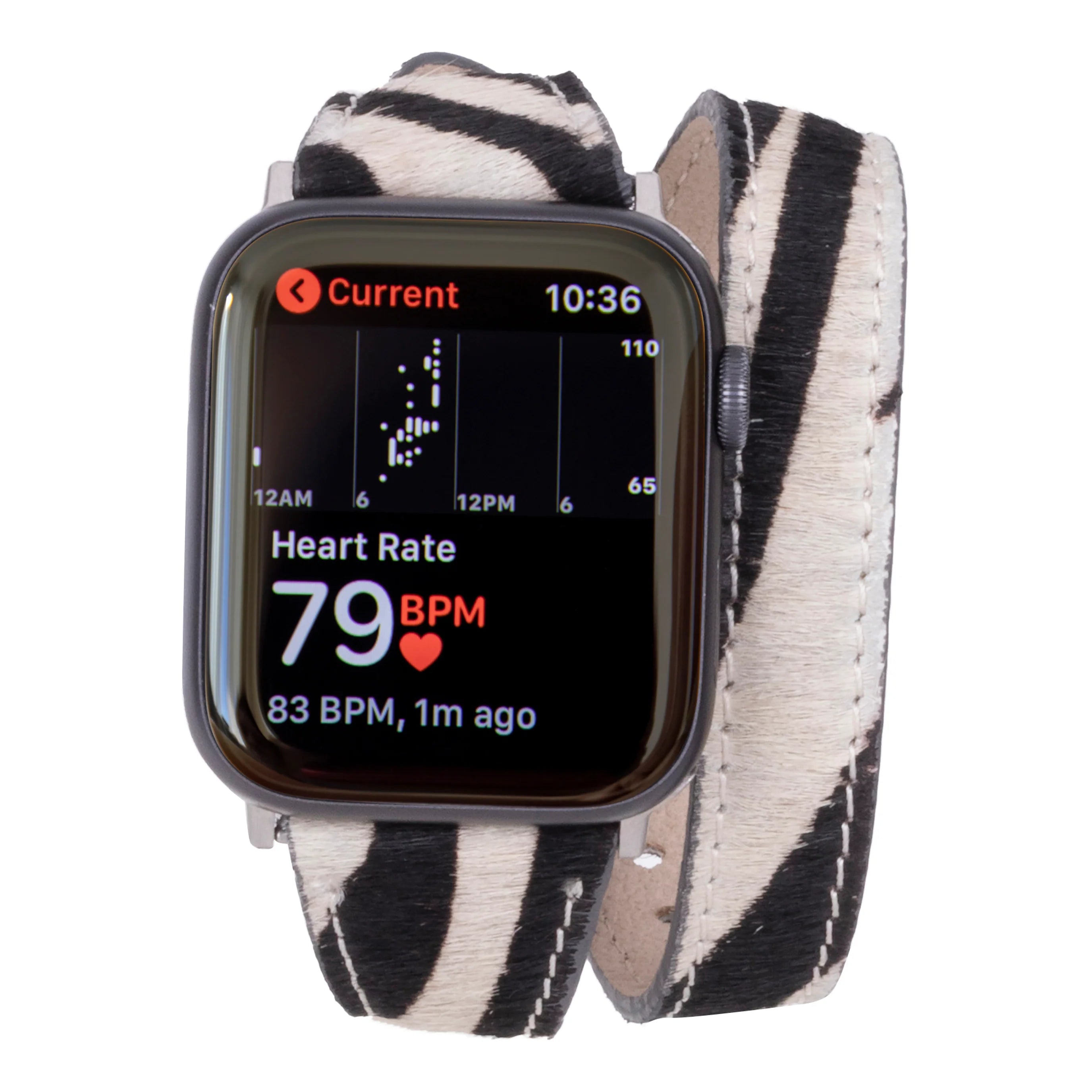 İnce Çift Tur Gerçek Deri Apple Watch Kordonu