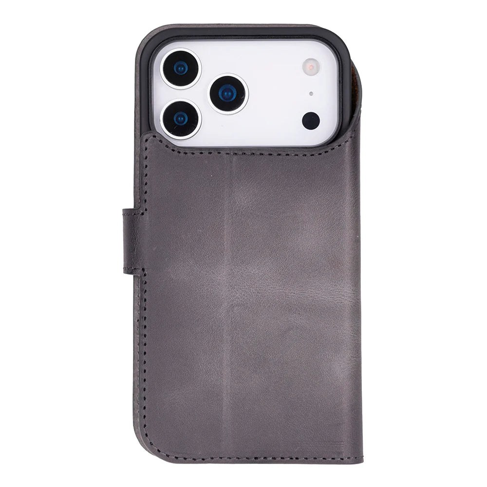 Magic iPhone 17 Pro Deri Ayrılabilir Cüzdan Kılıf (RFID, Bouletta)