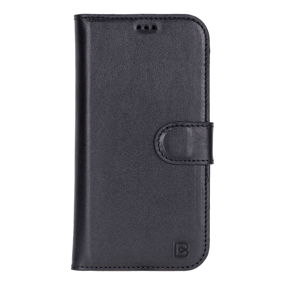 Magic iPhone 17 Detachable Genuine Leather Wallet Case