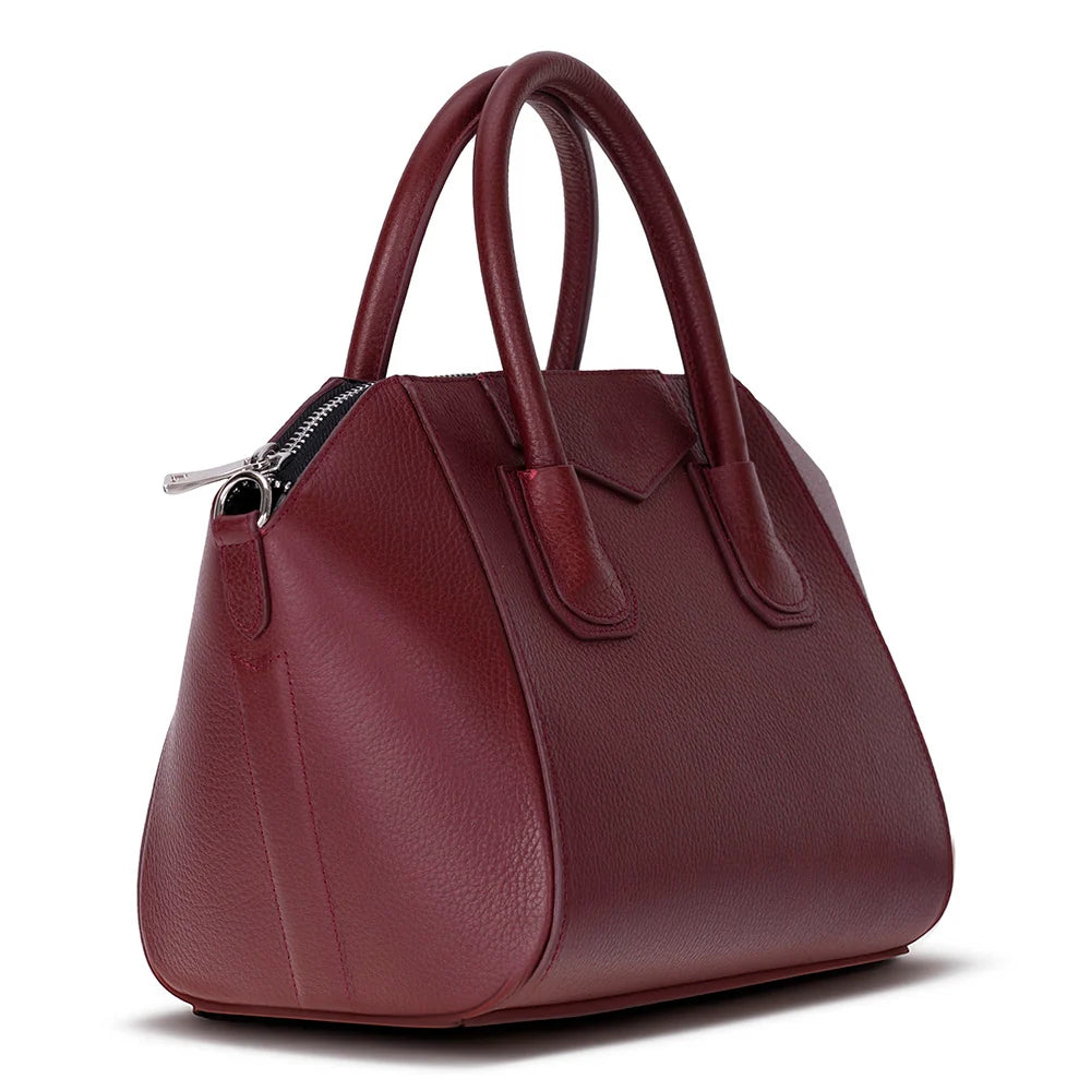 Lorenza Hakiki Deri Kadın Çantası, Orta Boy