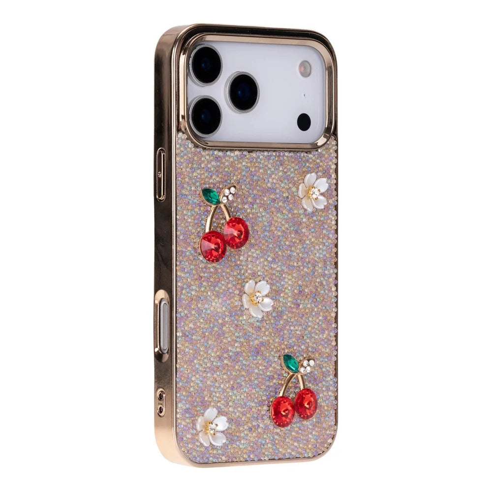 Freya Crystal Cherry Case for iPhone 18 Pro / 17 Pro