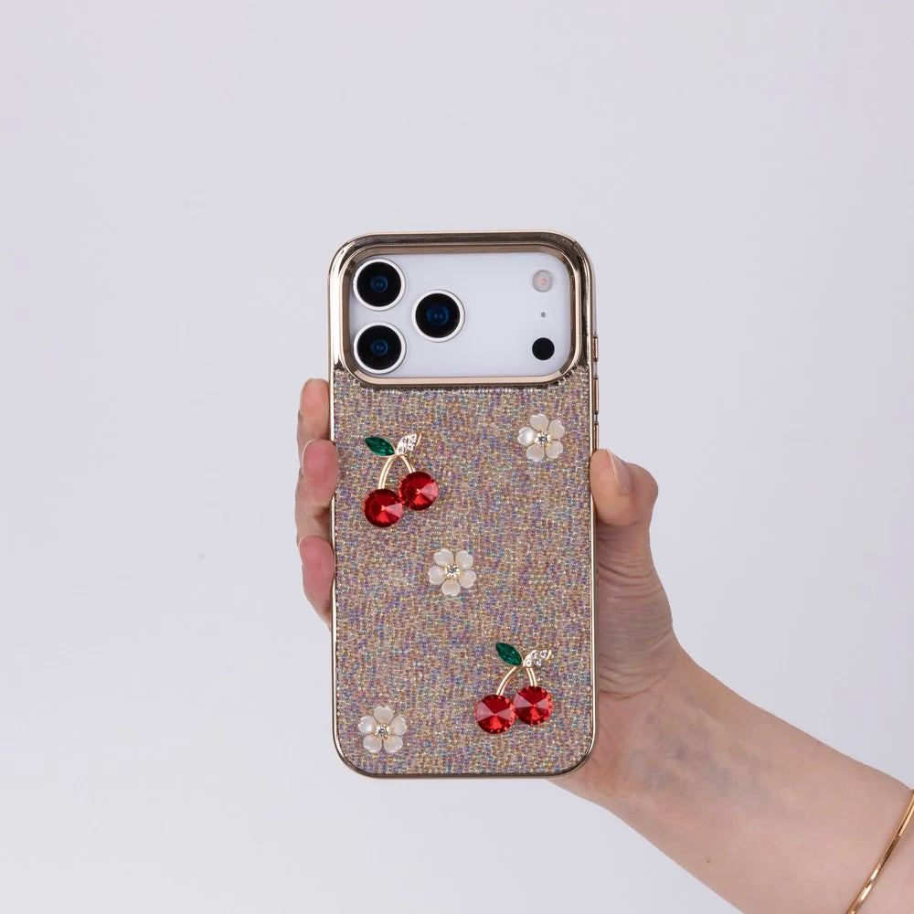 Freya Crystal Cherry Case for iPhone 18 Pro / 17 Pro
