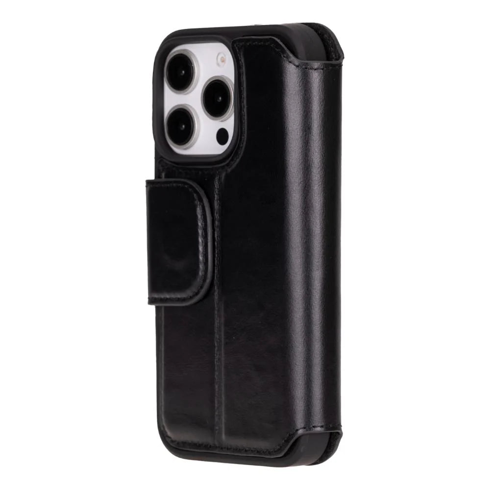 Infinix iPhone 16 Pro Max Deri Kapaklı Kılıf (Bouletta)