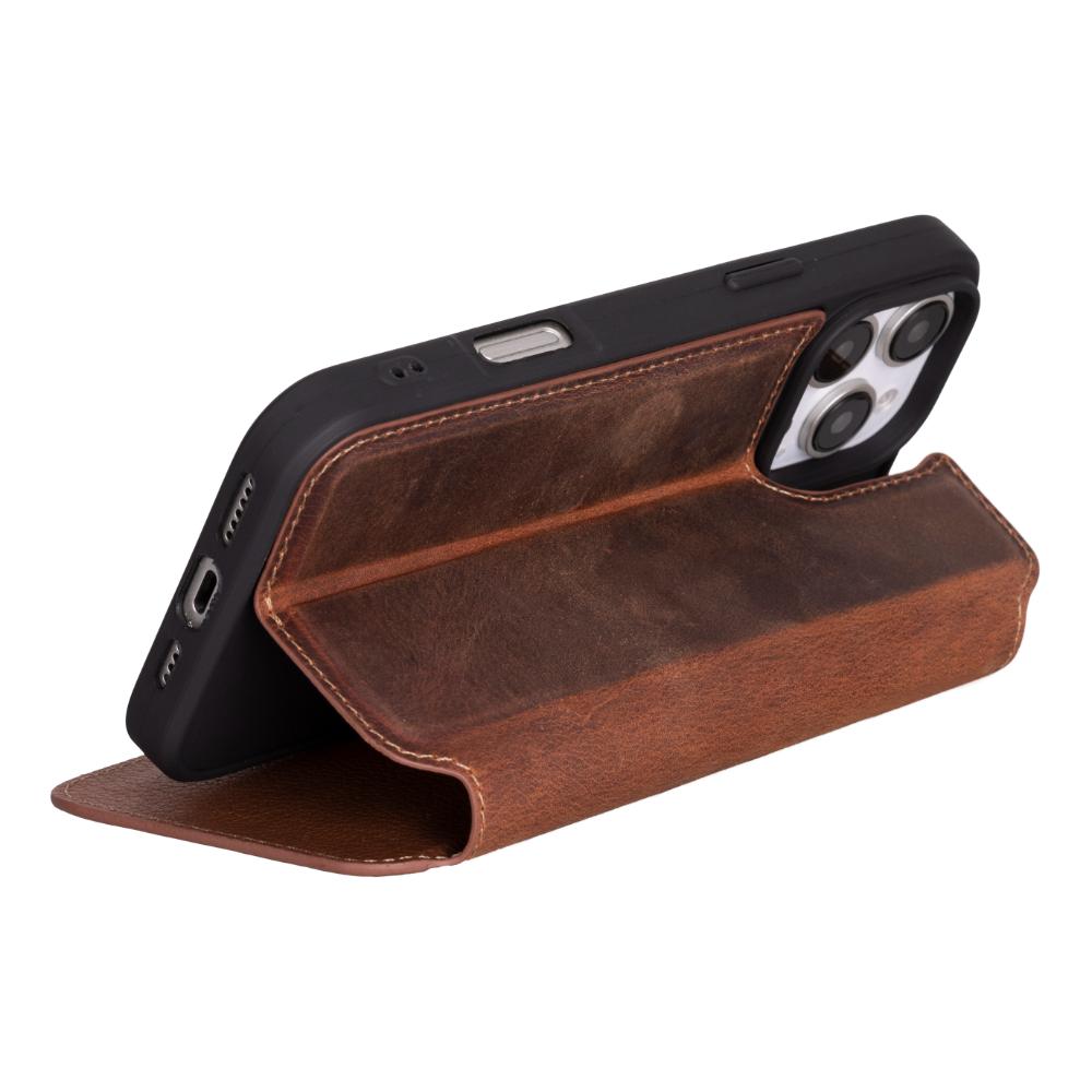 Infinix iPhone 16 Pro Max Genuine Leather Folio Case