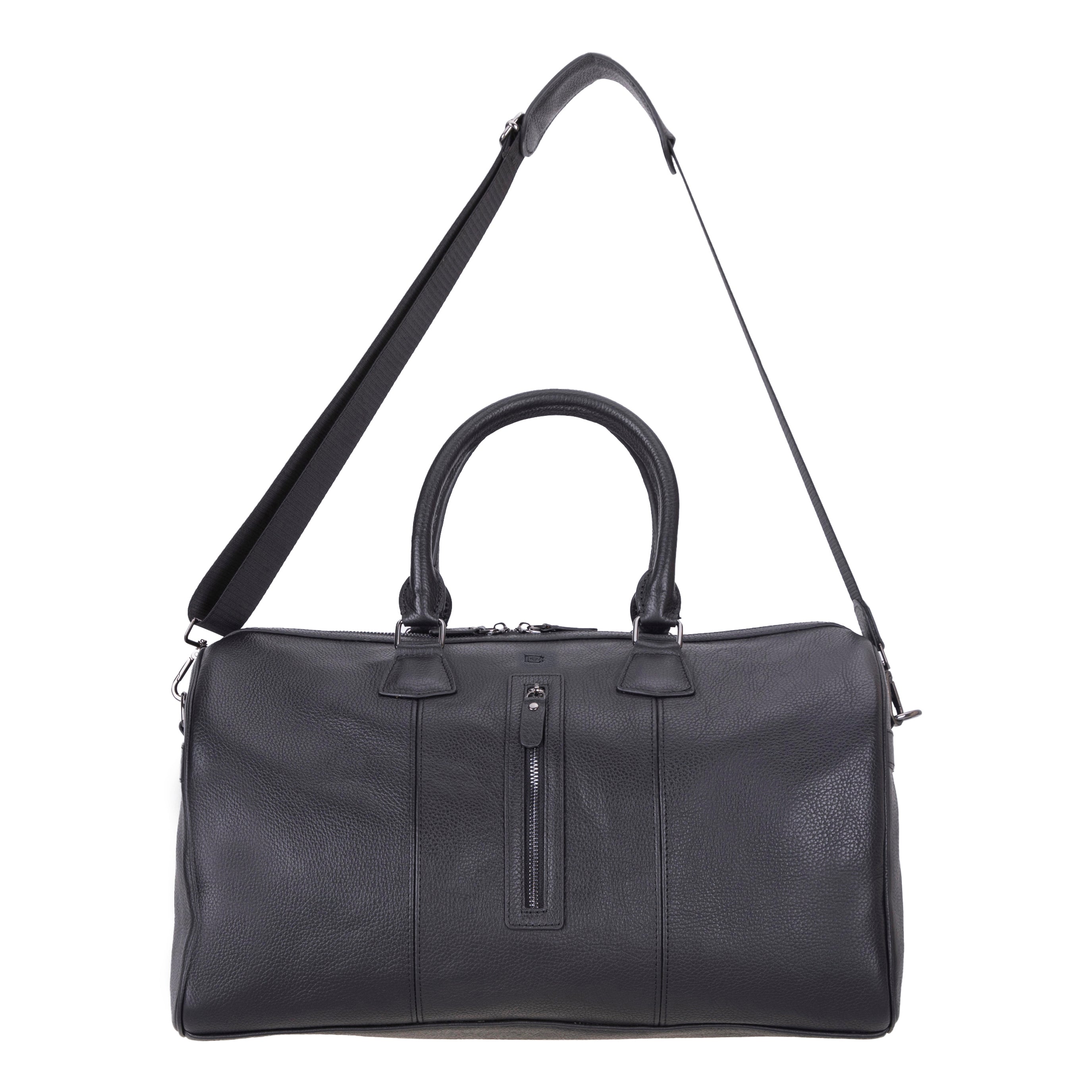 Crestiva Genuine Leather Weekend Duffle Bag