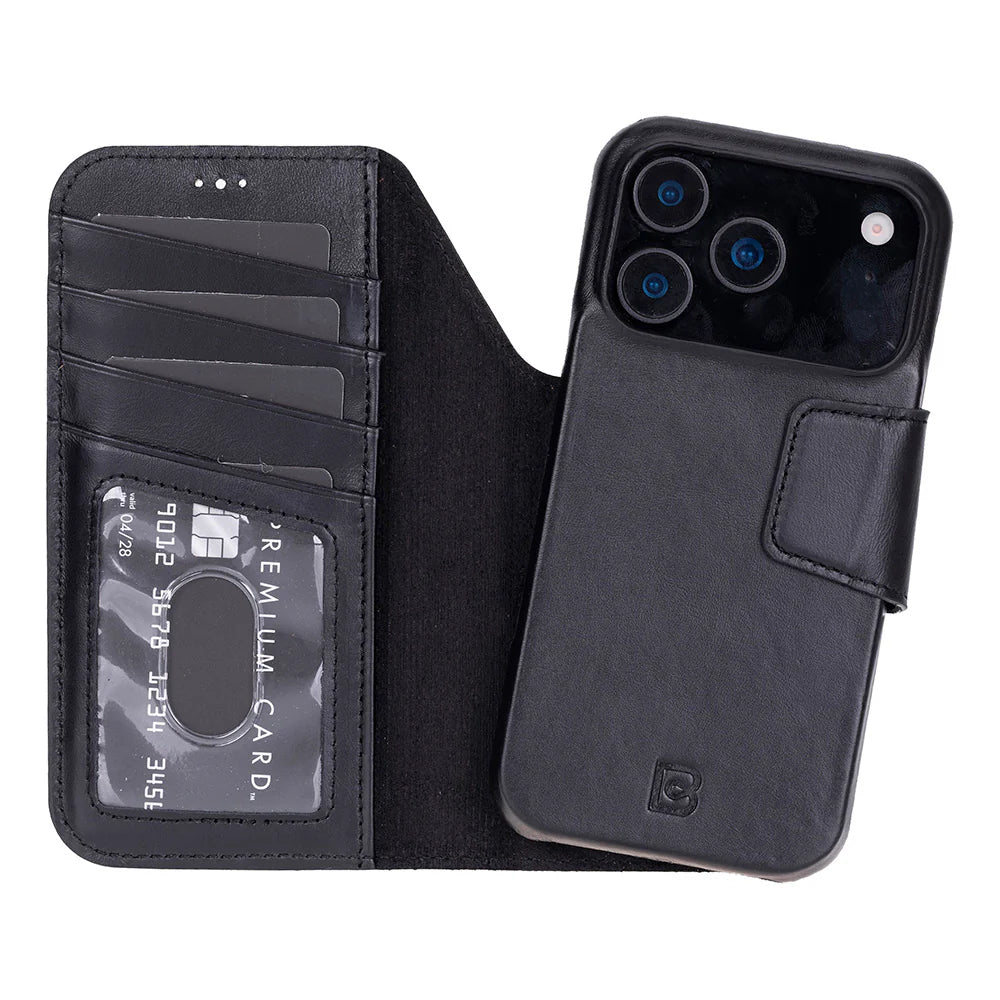 Elite Magic iPhone 17 Pro Max Detachable Leather Wallet Case