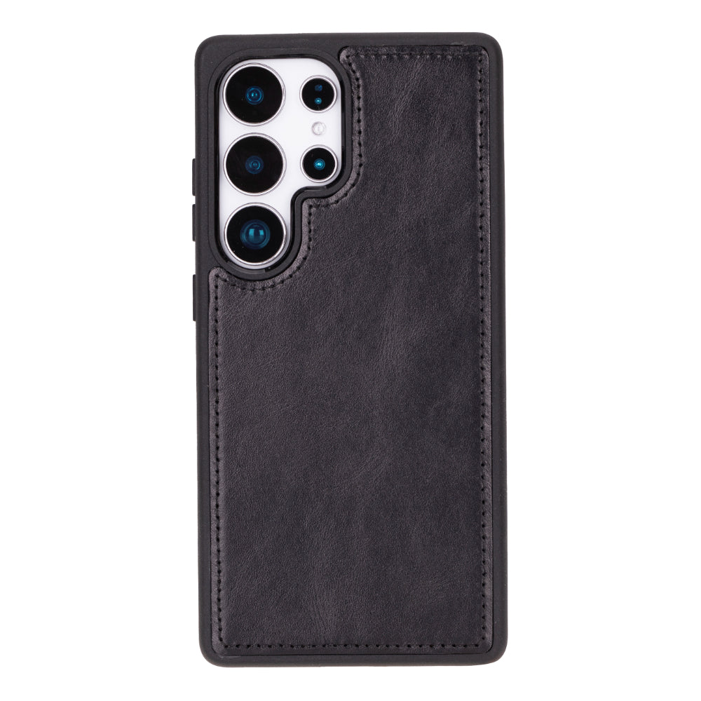 Magic Samsung Galaxy S25 Ultra Genuine Leather Detachable Wallet Case