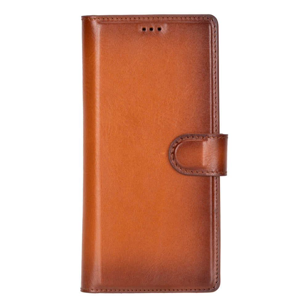 Magic Samsung Galaxy S25 Ultra Genuine Leather Detachable Wallet Case