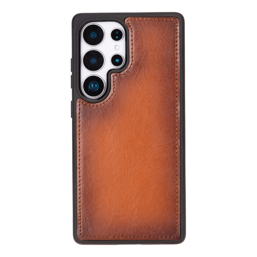 Magic Samsung Galaxy S25 Ultra Genuine Leather Detachable Wallet Case