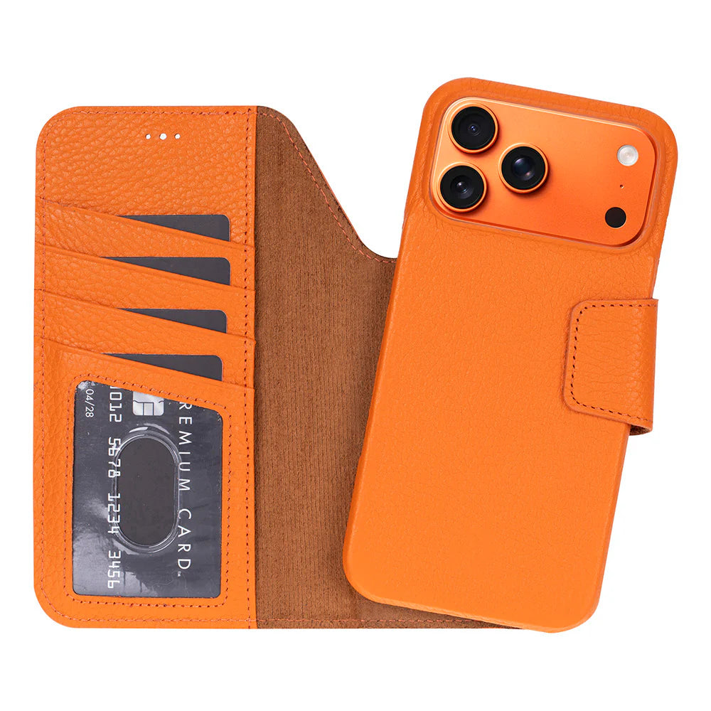 Elite Magic iPhone 17 Pro Max Leather Detachable Wallet Case