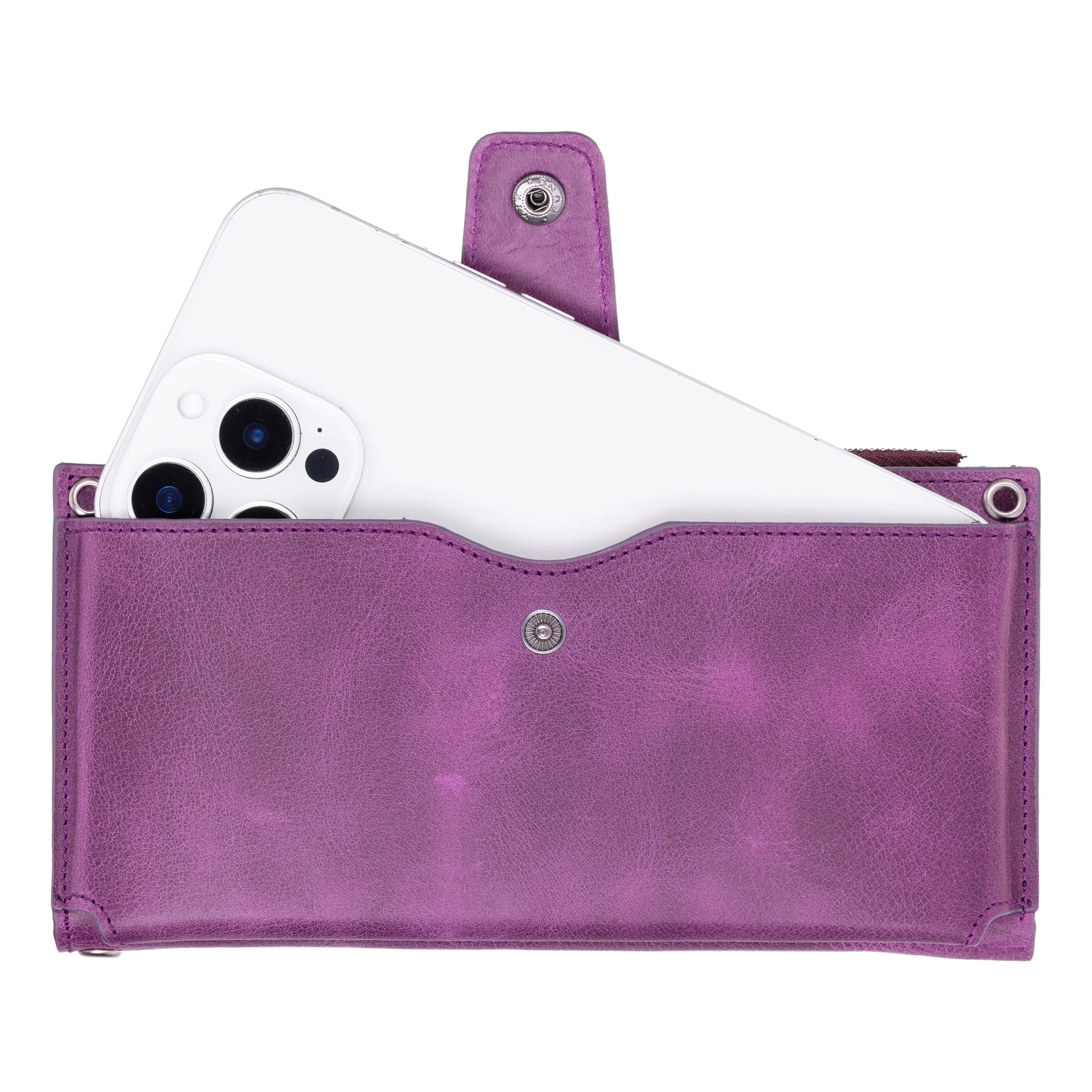 Lozan Strap Genuine Leather Crossbody Wallet