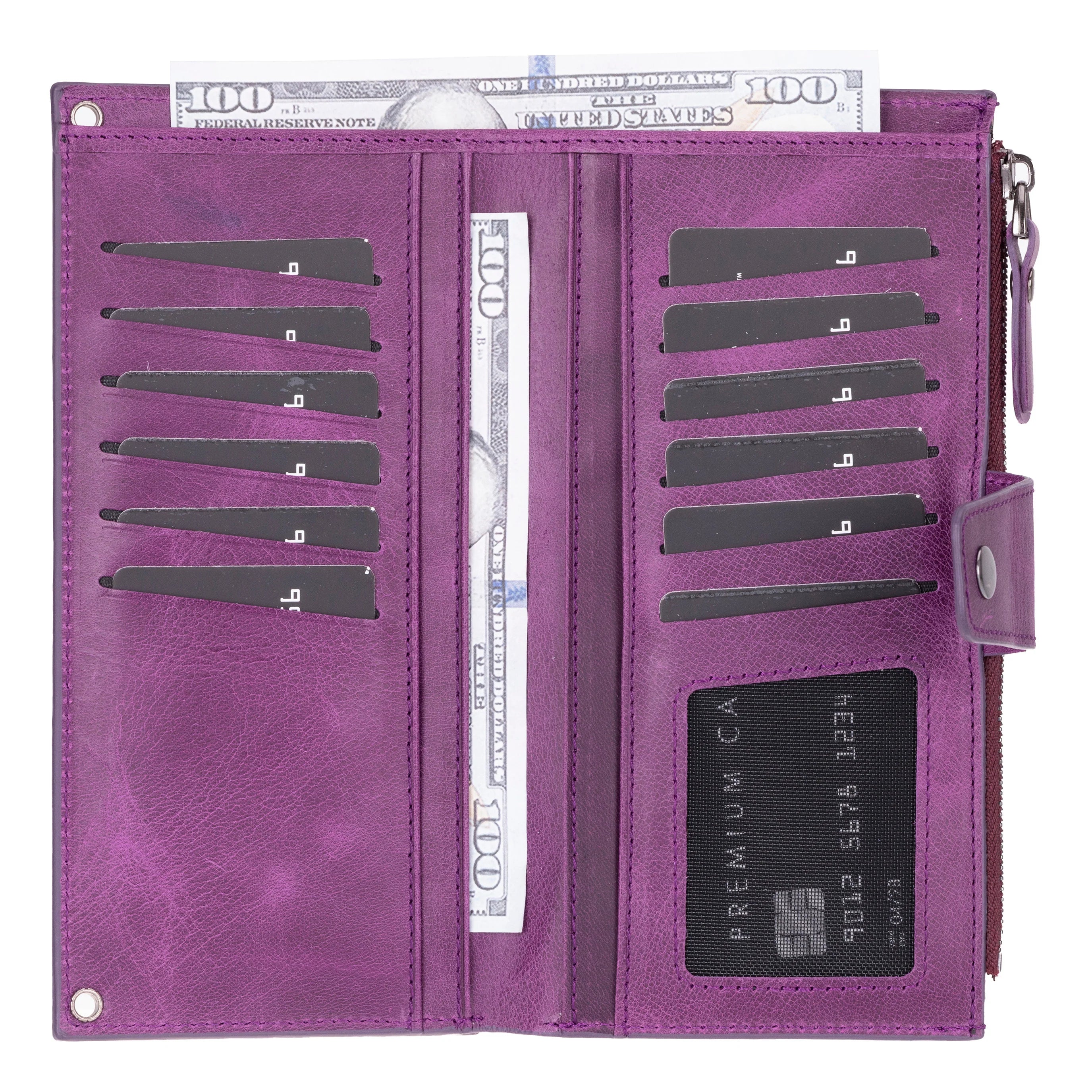 Lozan Strap Genuine Leather Crossbody Wallet