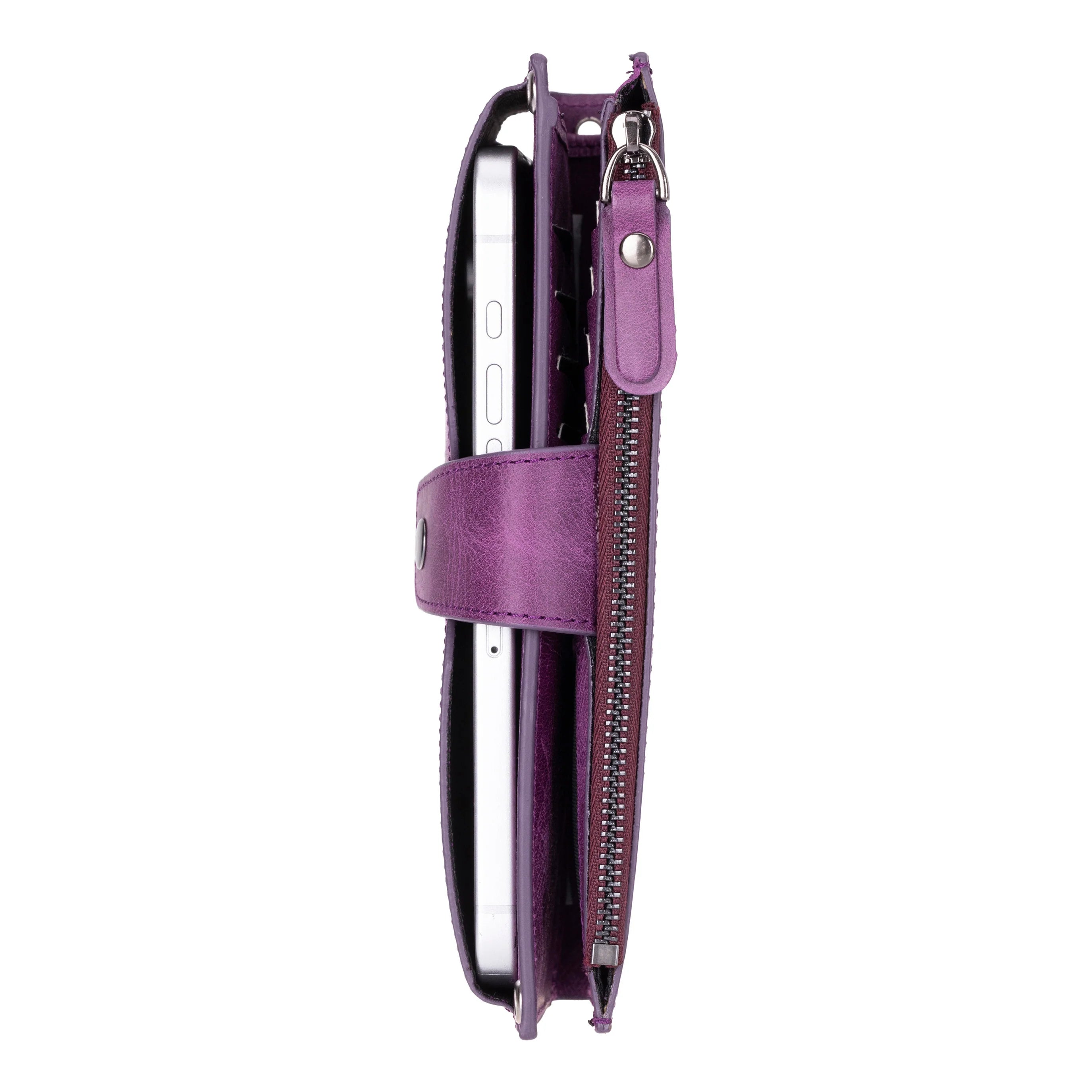 Lozan Strap Genuine Leather Crossbody Wallet