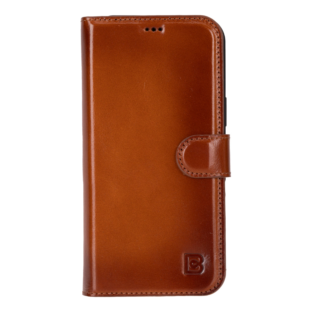 Magic iPhone 16 Pro Genuine Leather Detachable Wallet Case
