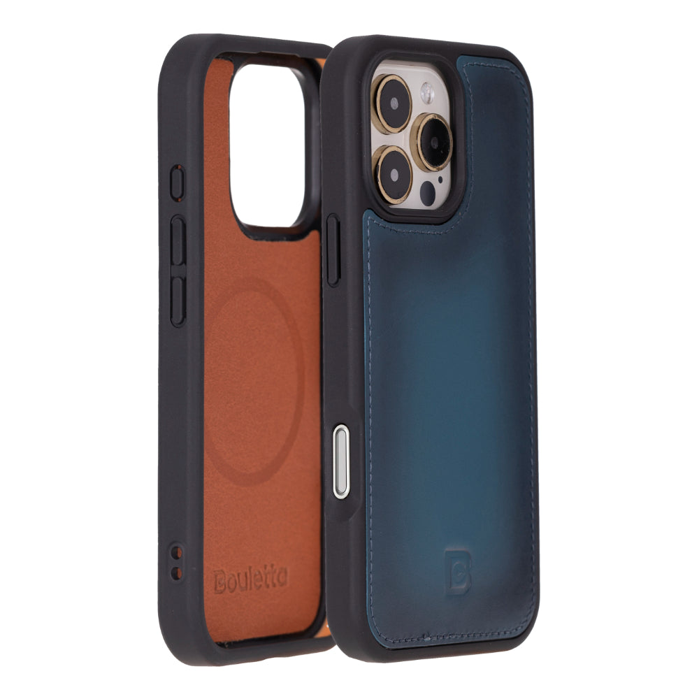 Magic iPhone 16 Pro Genuine Leather Detachable Wallet Case