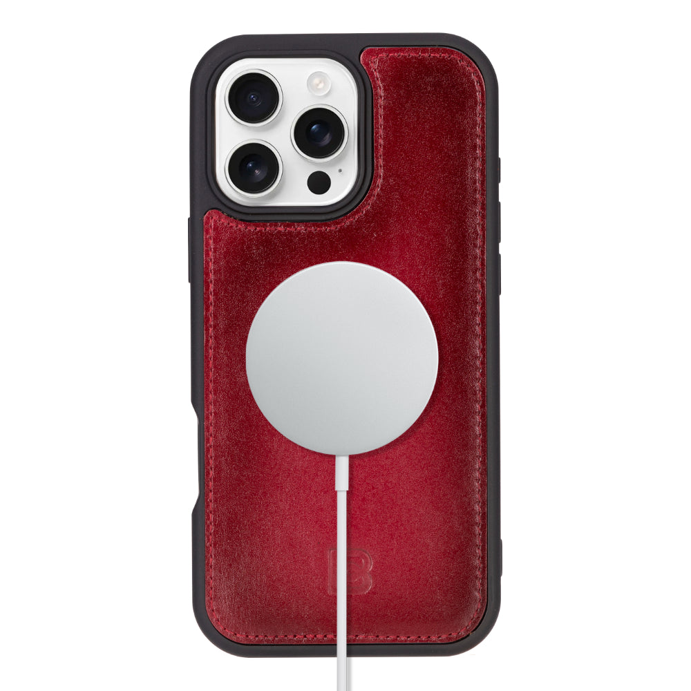 Magic iPhone 16 Pro Genuine Leather Detachable Wallet Case