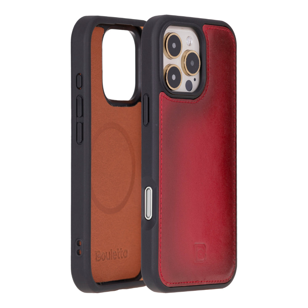 Magic iPhone 16 Pro Genuine Leather Detachable Wallet Case
