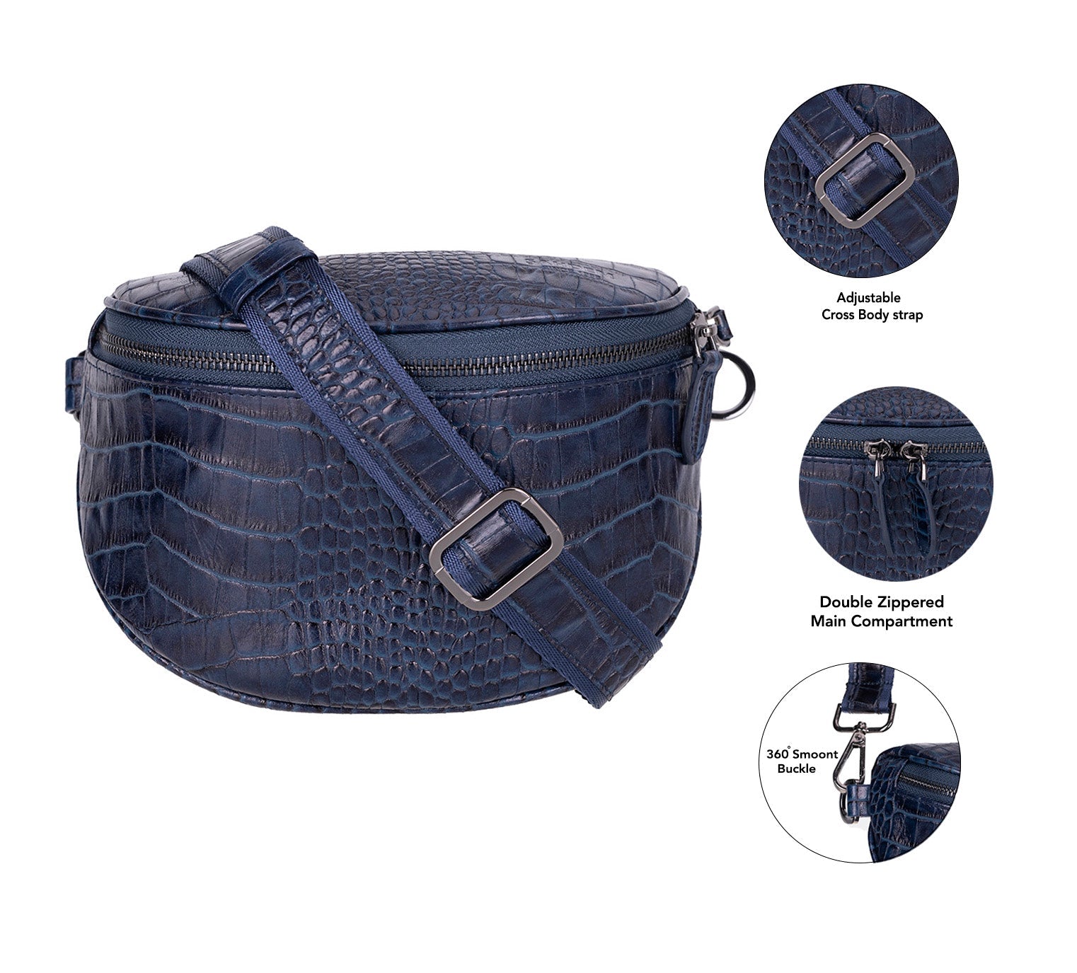 Alora Genuine Leather Crossbody Bag