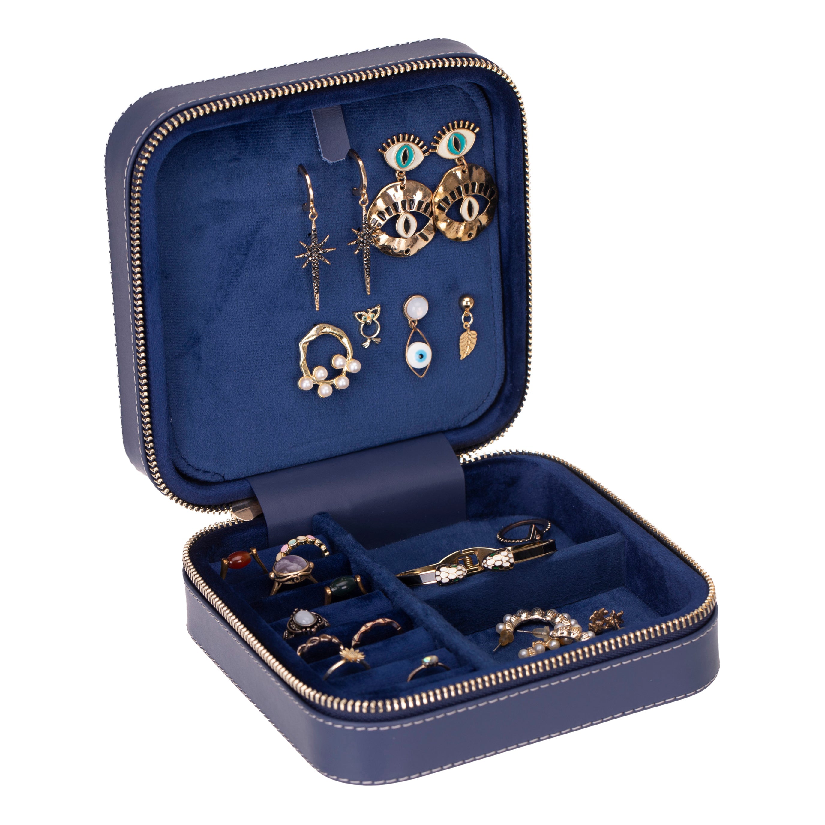 Perlyon Genuine Leather Jewelry Box