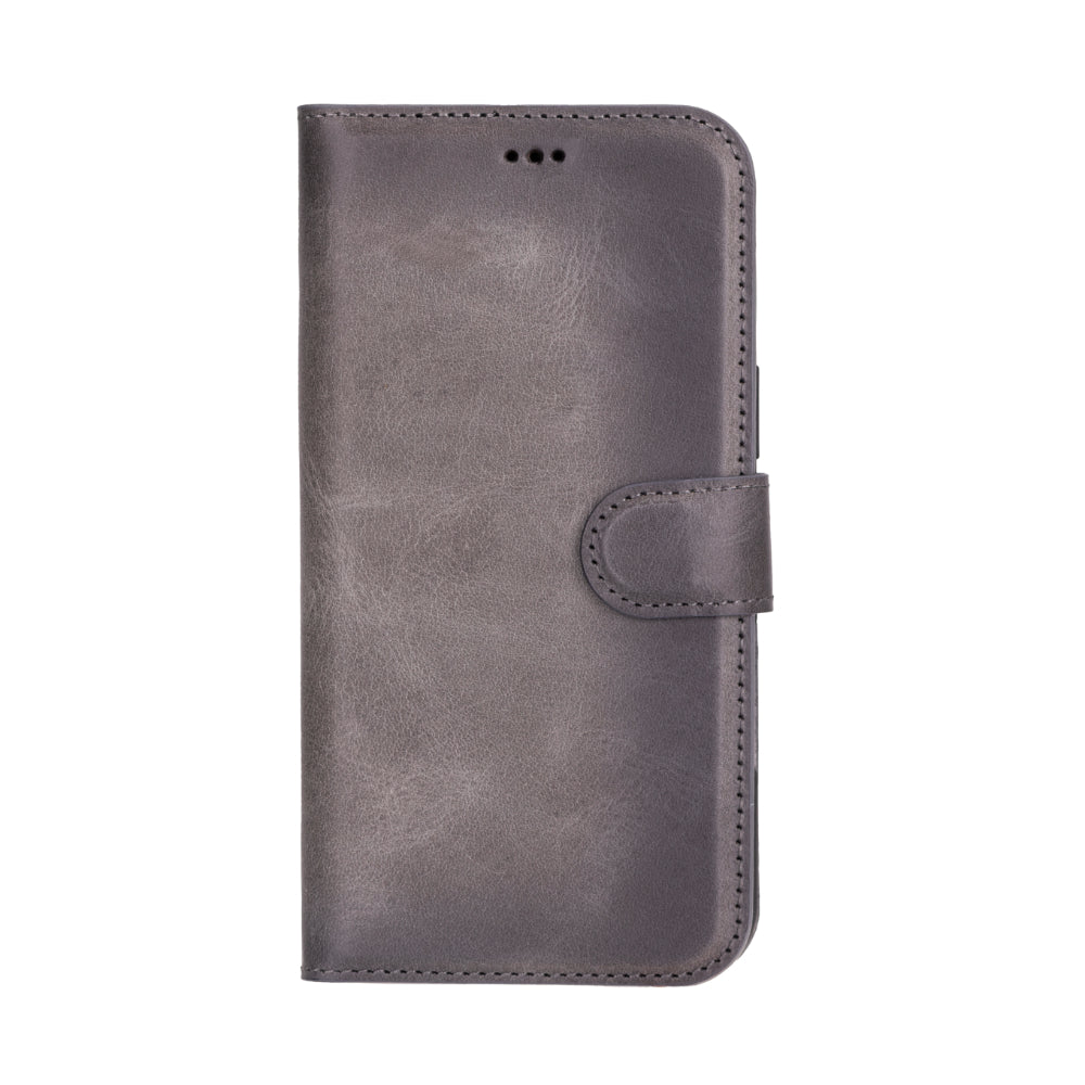 Magic iPhone 16 Plus Genuine Leather Detachable Wallet Case