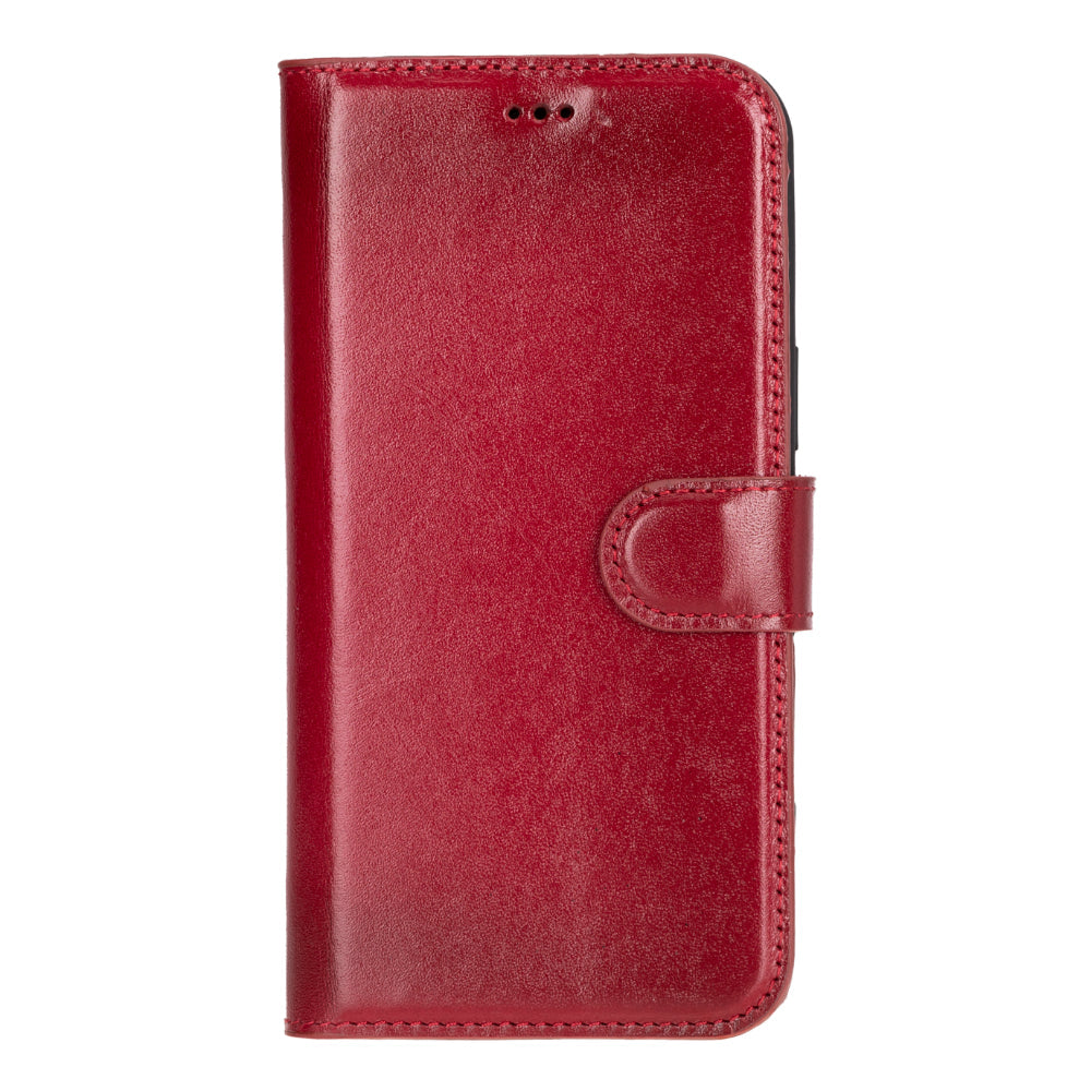 Magic iPhone 16 Plus Genuine Leather Detachable Wallet Case