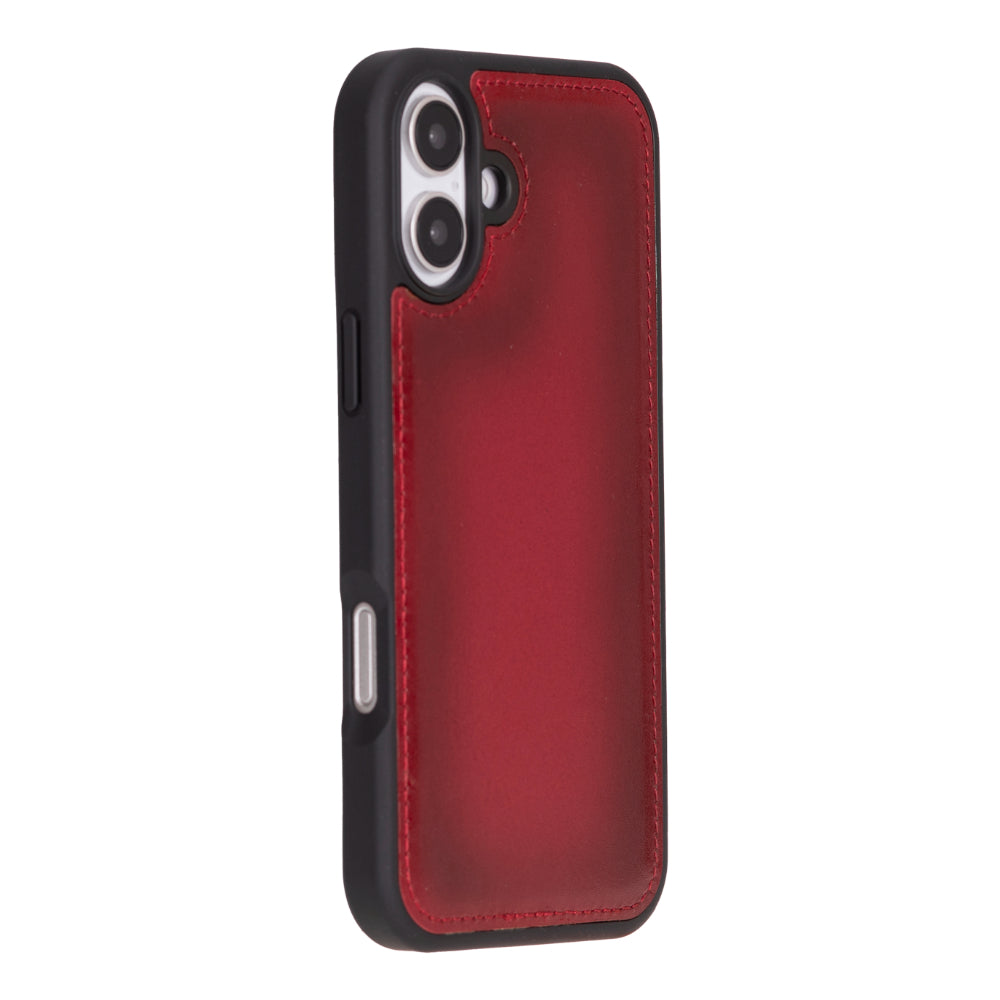 Magic iPhone 16 Plus Genuine Leather Detachable Wallet Case