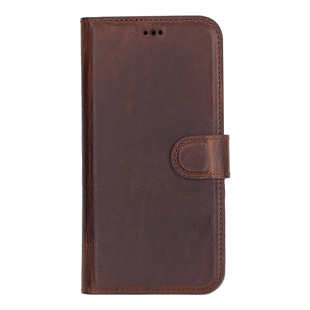 Magic iPhone 16 Plus Genuine Leather Detachable Wallet Case