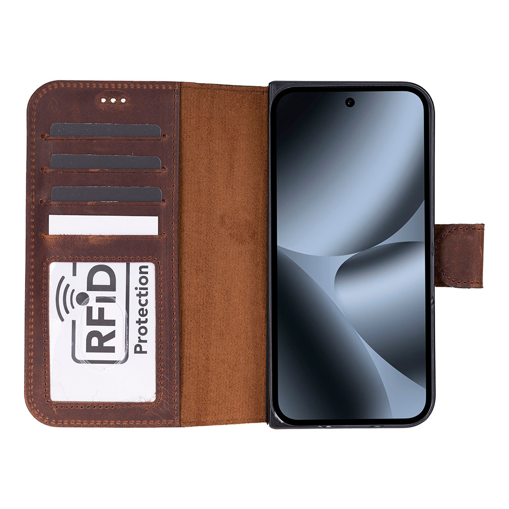 Wallet ID Google Pixel 10 Pro Fold Leather Folio Case (Bouletta)