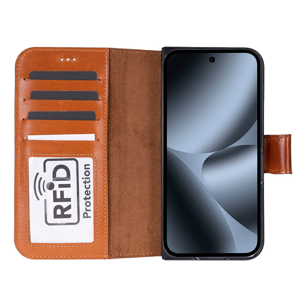 Wallet ID Google Pixel 10 Pro Fold Leather Folio Case (Bouletta)