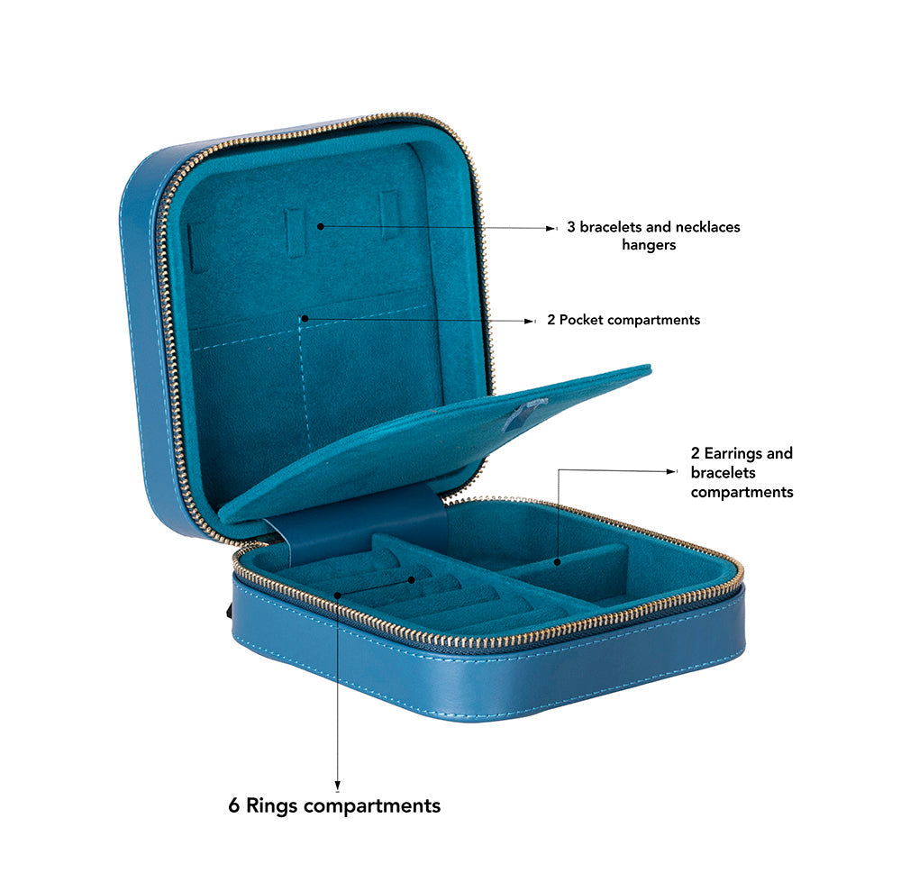 Amanda Genuine Leather Jewelry Box
