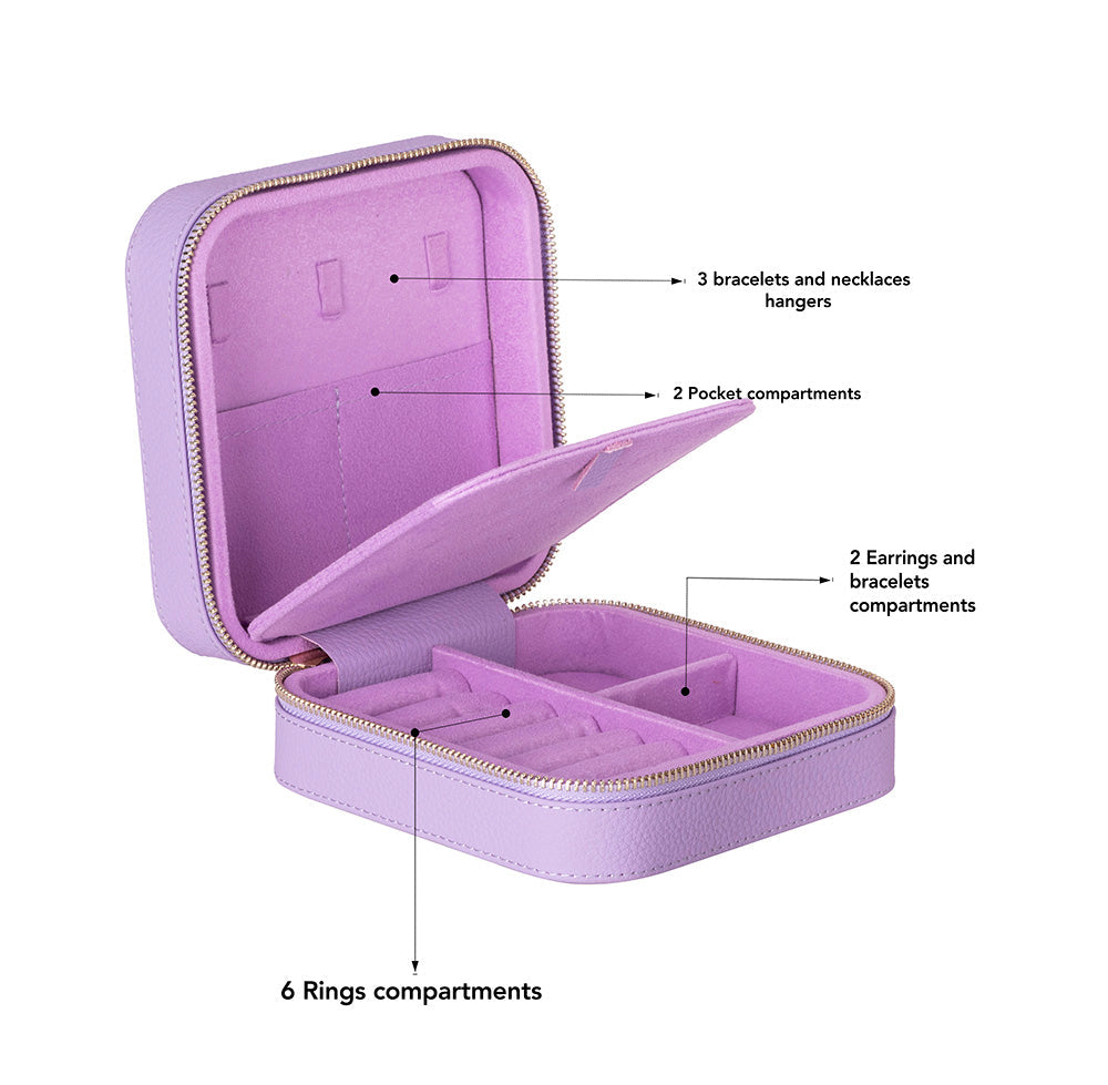 Amanda Genuine Leather Jewelry Box