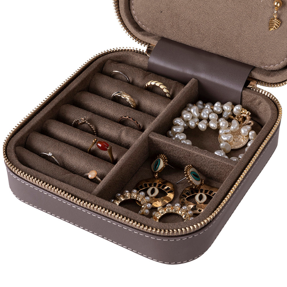 Amanda Genuine Leather Jewelry Box