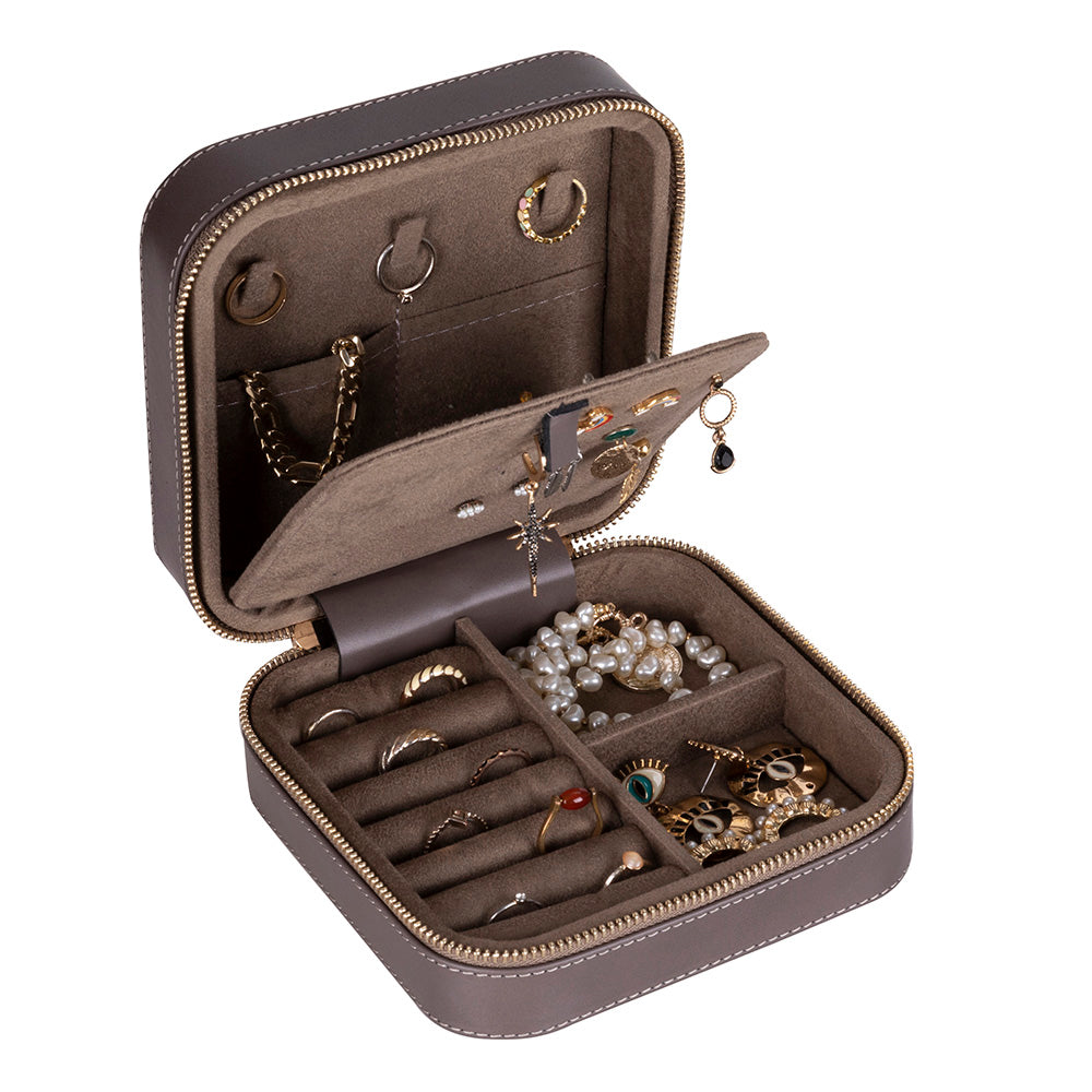 Amanda Genuine Leather Jewelry Box