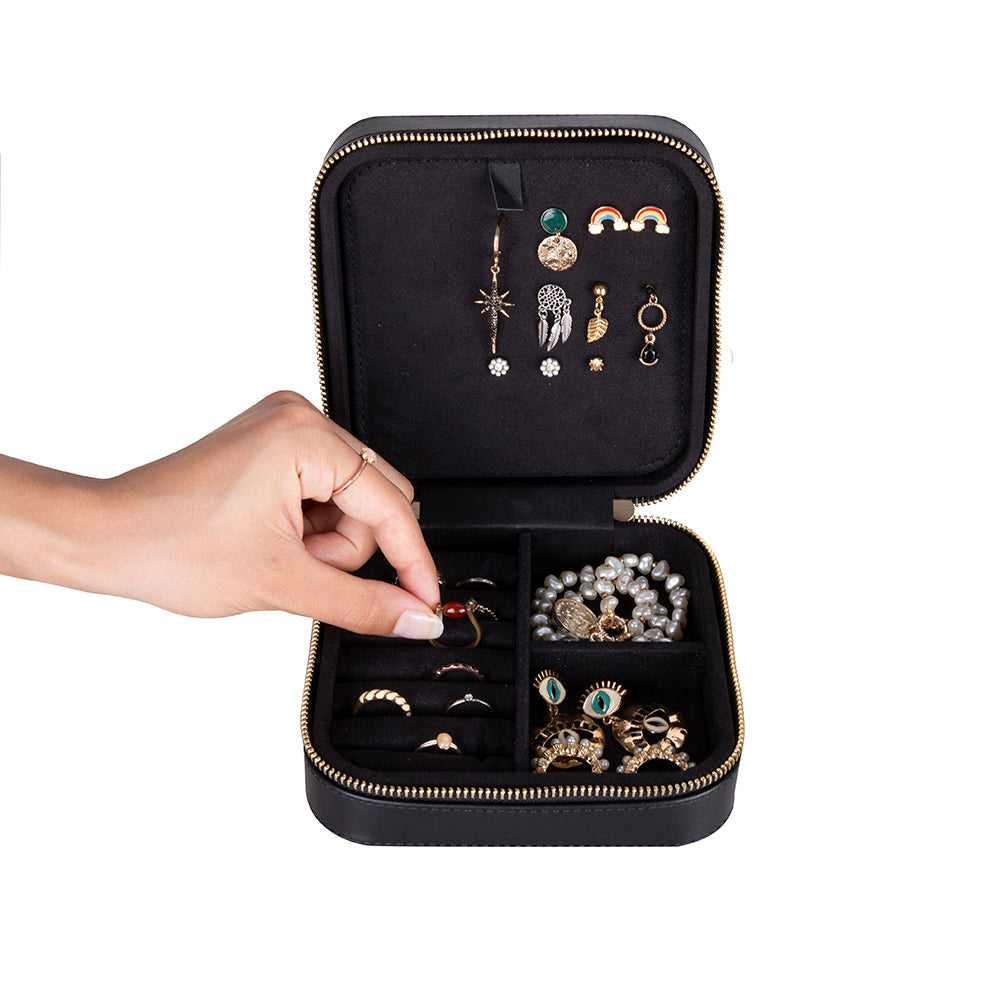 Amanda Genuine Leather Jewelry Box