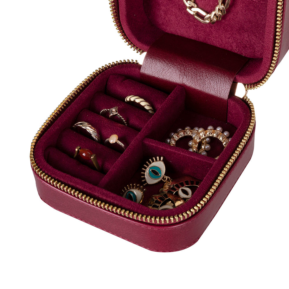 Amanda Genuine Leather Jewelry Box
