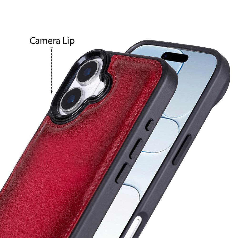 Magic iPhone 17 Detachable Genuine Leather Wallet Case