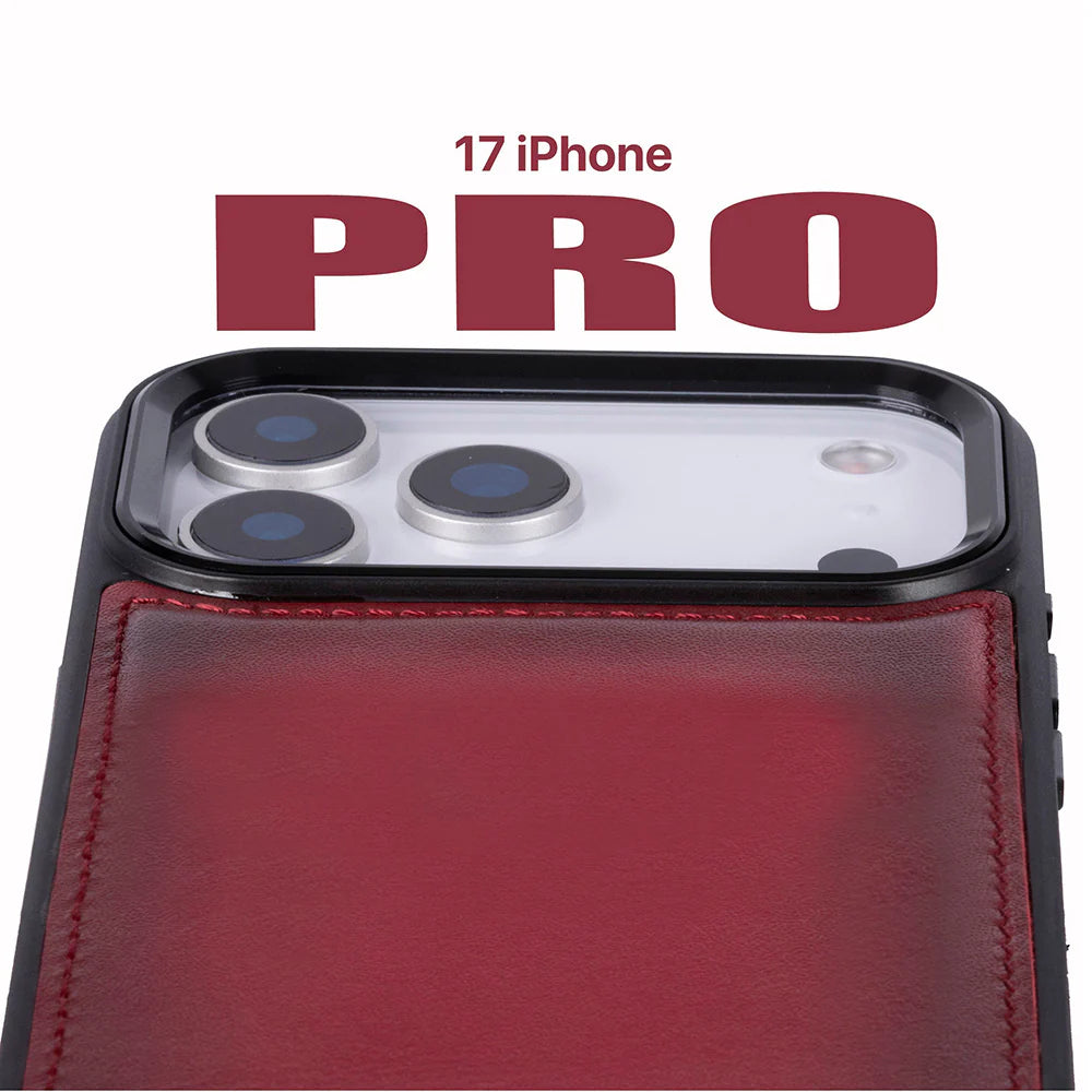 Magic iPhone 17 Pro Deri Ayrılabilir Cüzdan Kılıf (RFID, Bouletta)