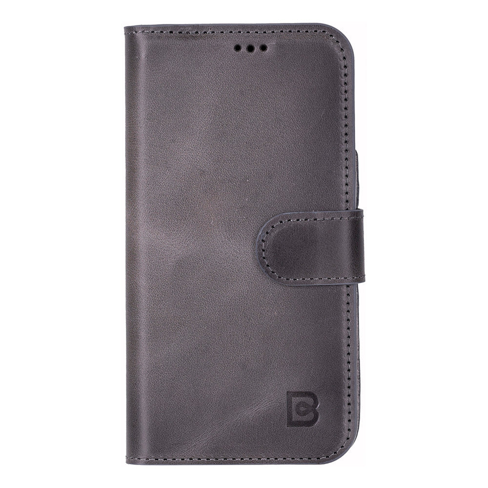 Magic iPhone 17 Detachable Genuine Leather Wallet Case