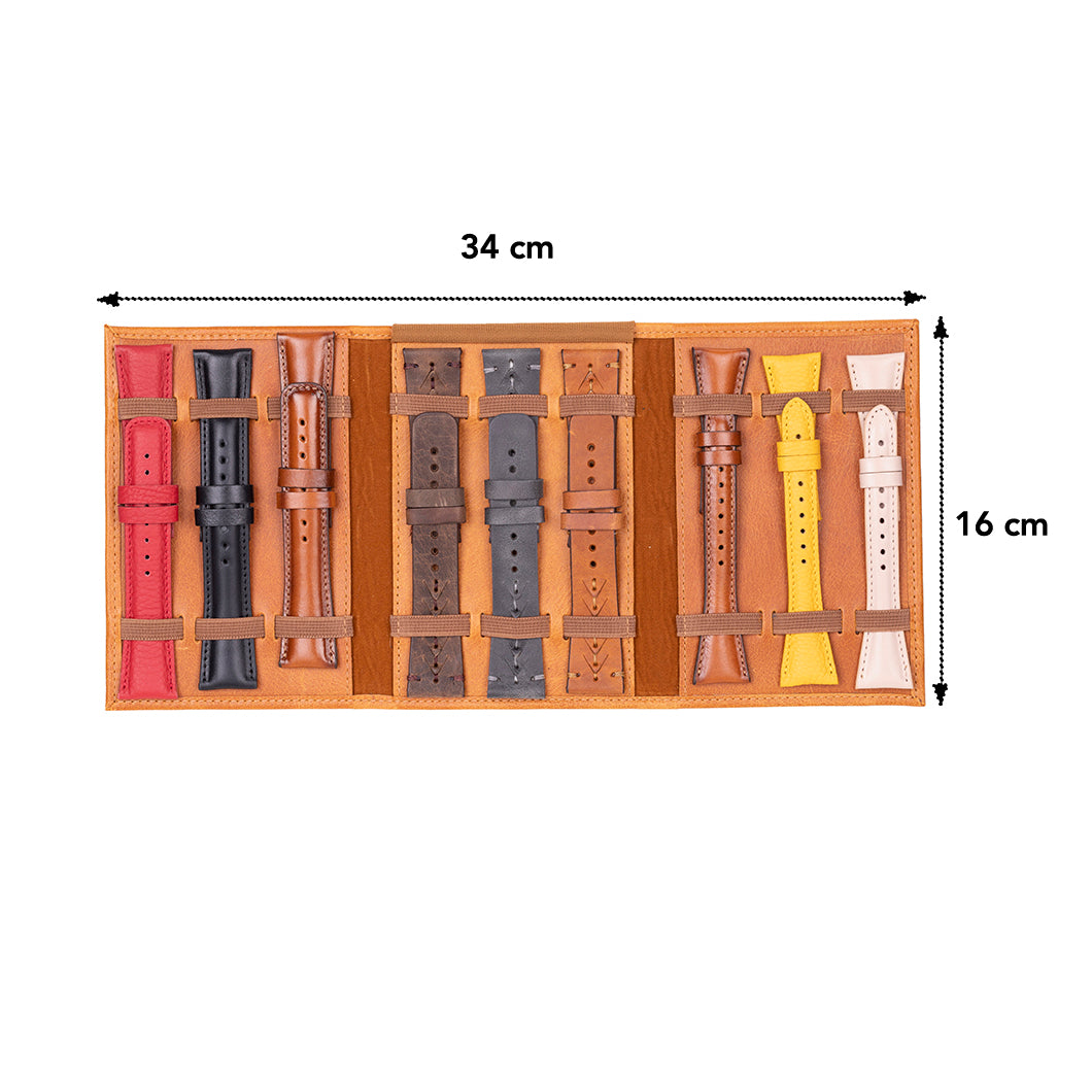 Triple Watch Band Genuine Leather Organizer