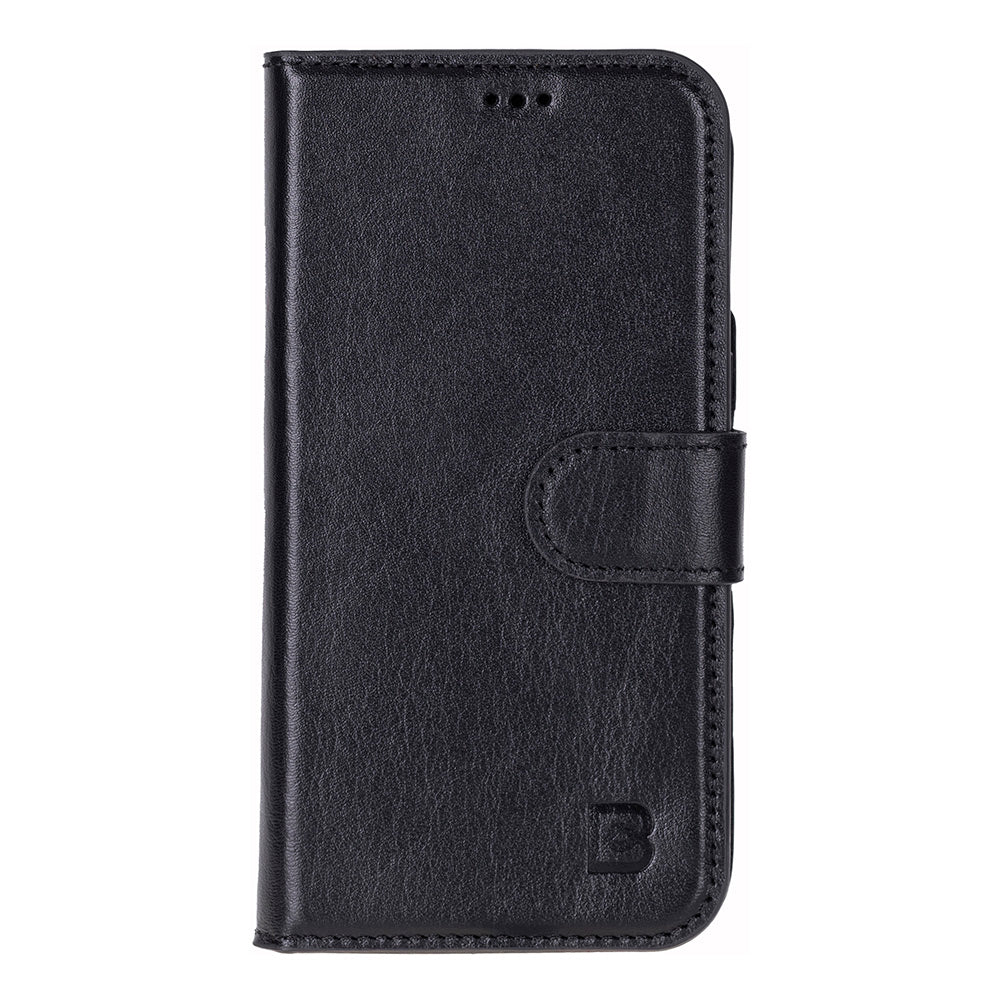 Magic iPhone 17 Detachable Genuine Leather Wallet Case