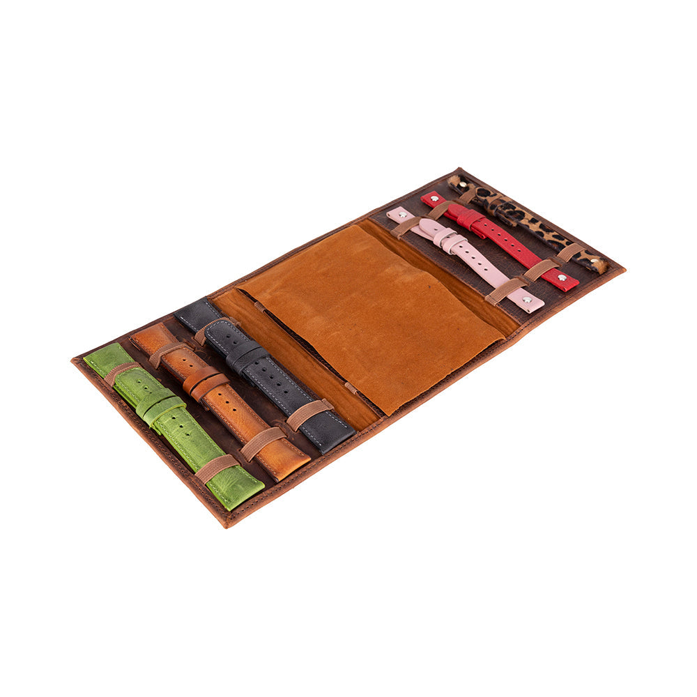 Triple Watch Band Genuine Leather Organizer