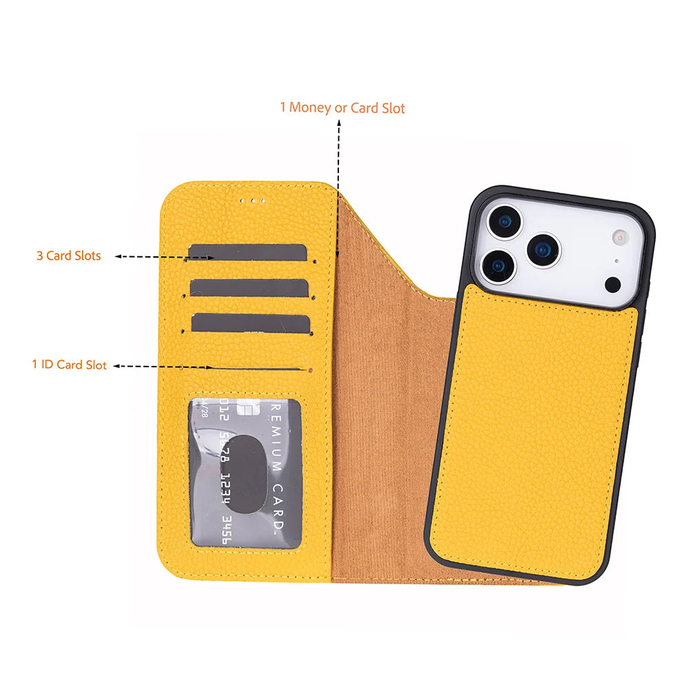 Magic iPhone 18 Pro / 17 Pro Leather Detachable Wallet Case (RFID)