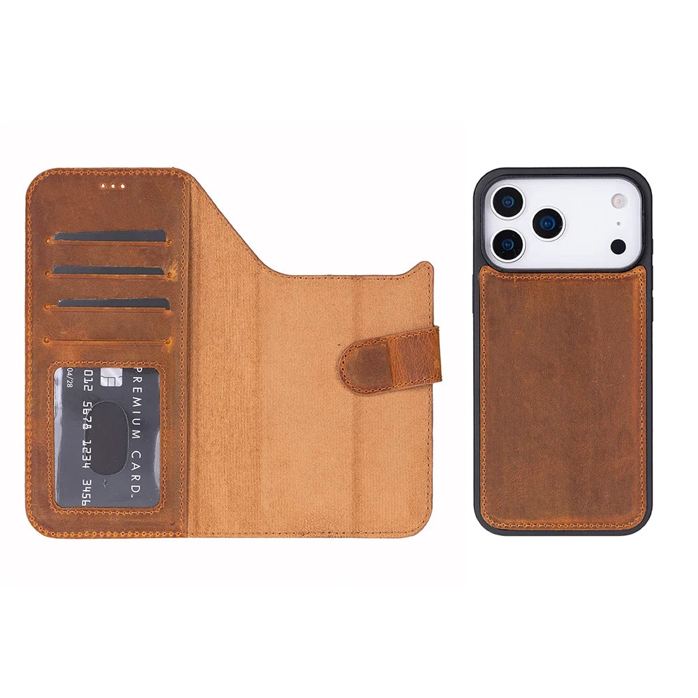 Magic iPhone 18 Pro / 17 Pro Leather Detachable Wallet Case (RFID)