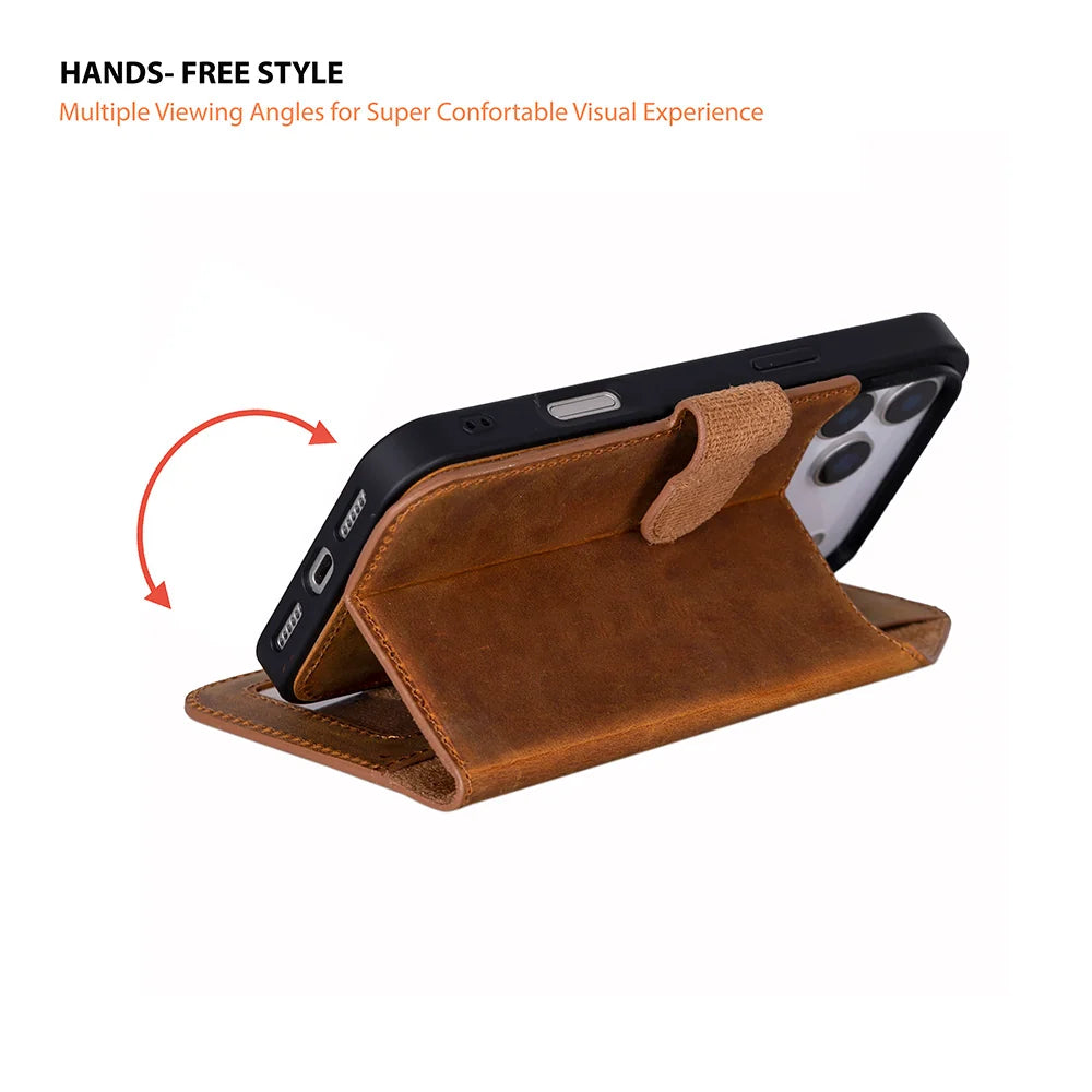 Magic iPhone 18 Pro / 17 Pro Leather Detachable Wallet Case (RFID)