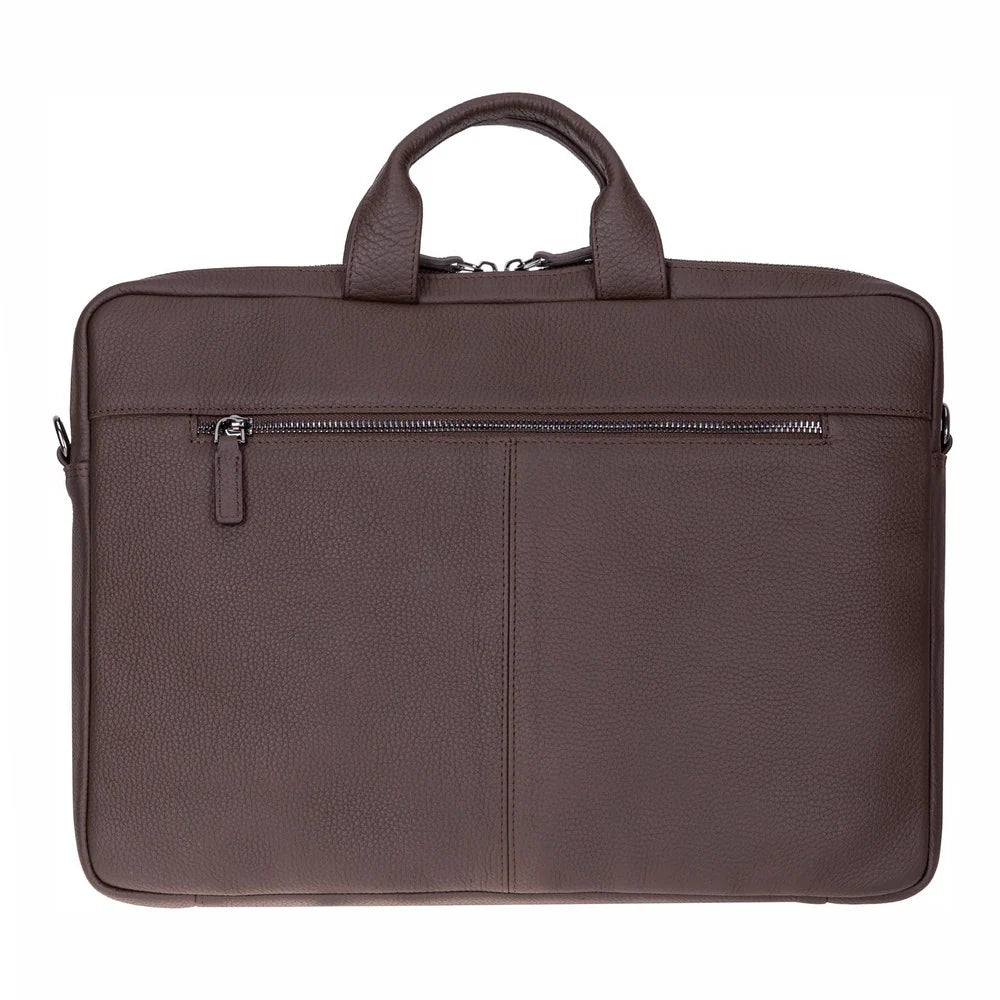 Truro Leather Business Briefcase / Laptop Case 16" with Suitcase