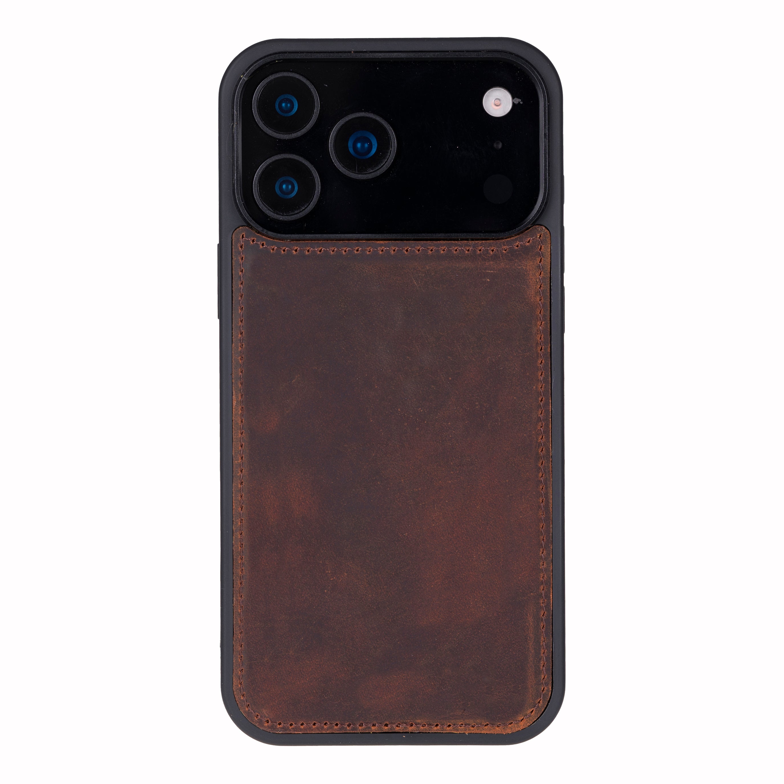 Santa iPhone 17 Pro Max Genuine Leather Detachable Wallet Case