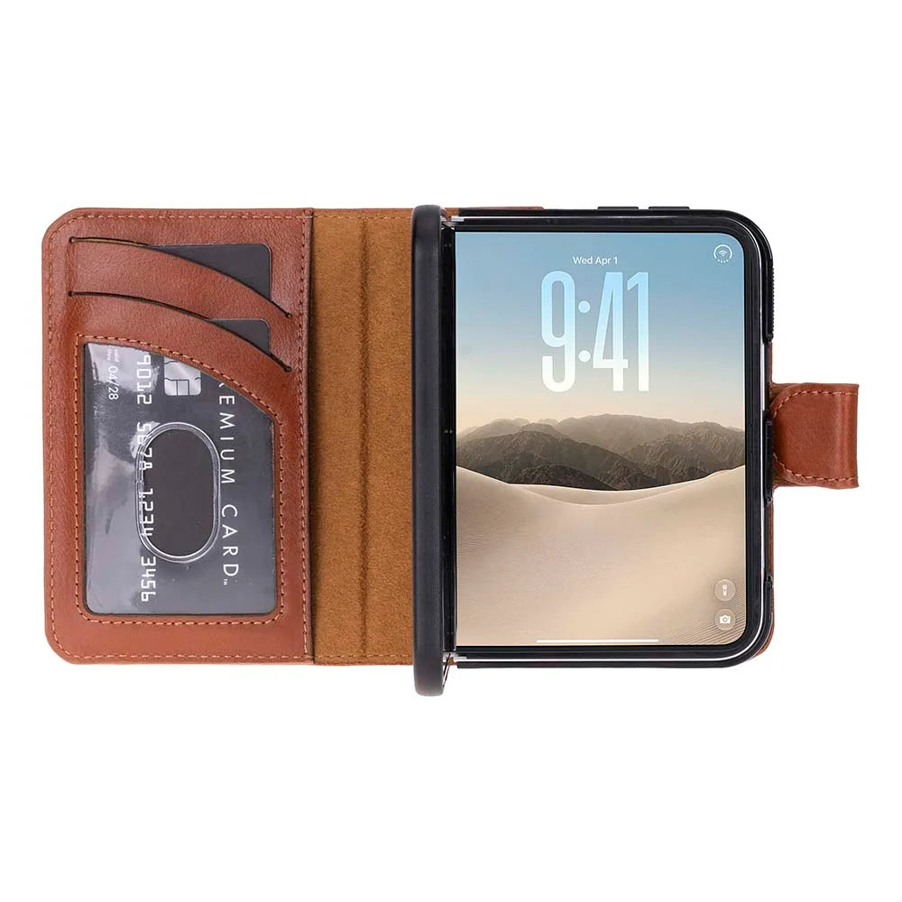 Magic iPhone Duo Leather Detachable Wallet Case