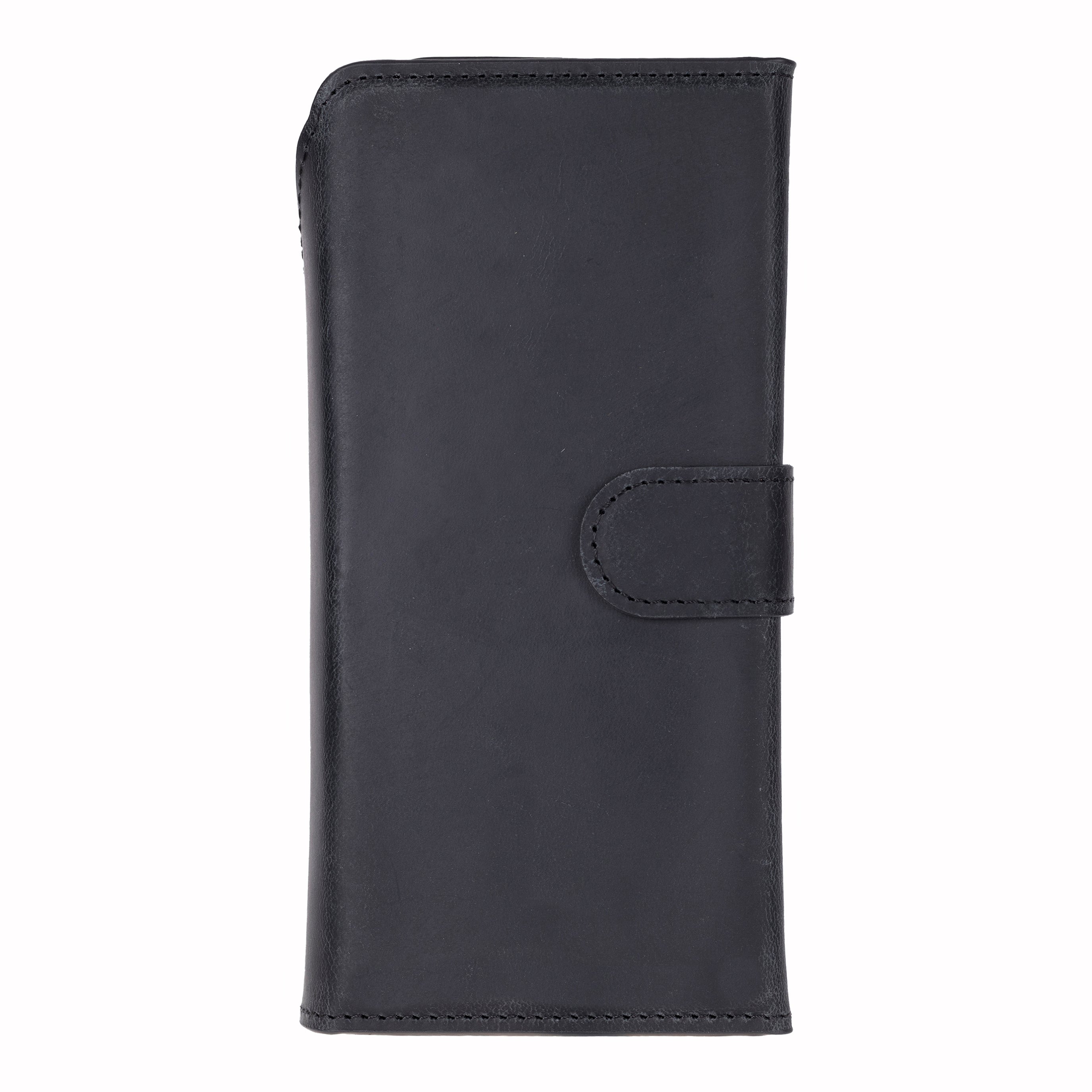 Santa iPhone 17 Pro Max Genuine Leather Detachable Wallet Case