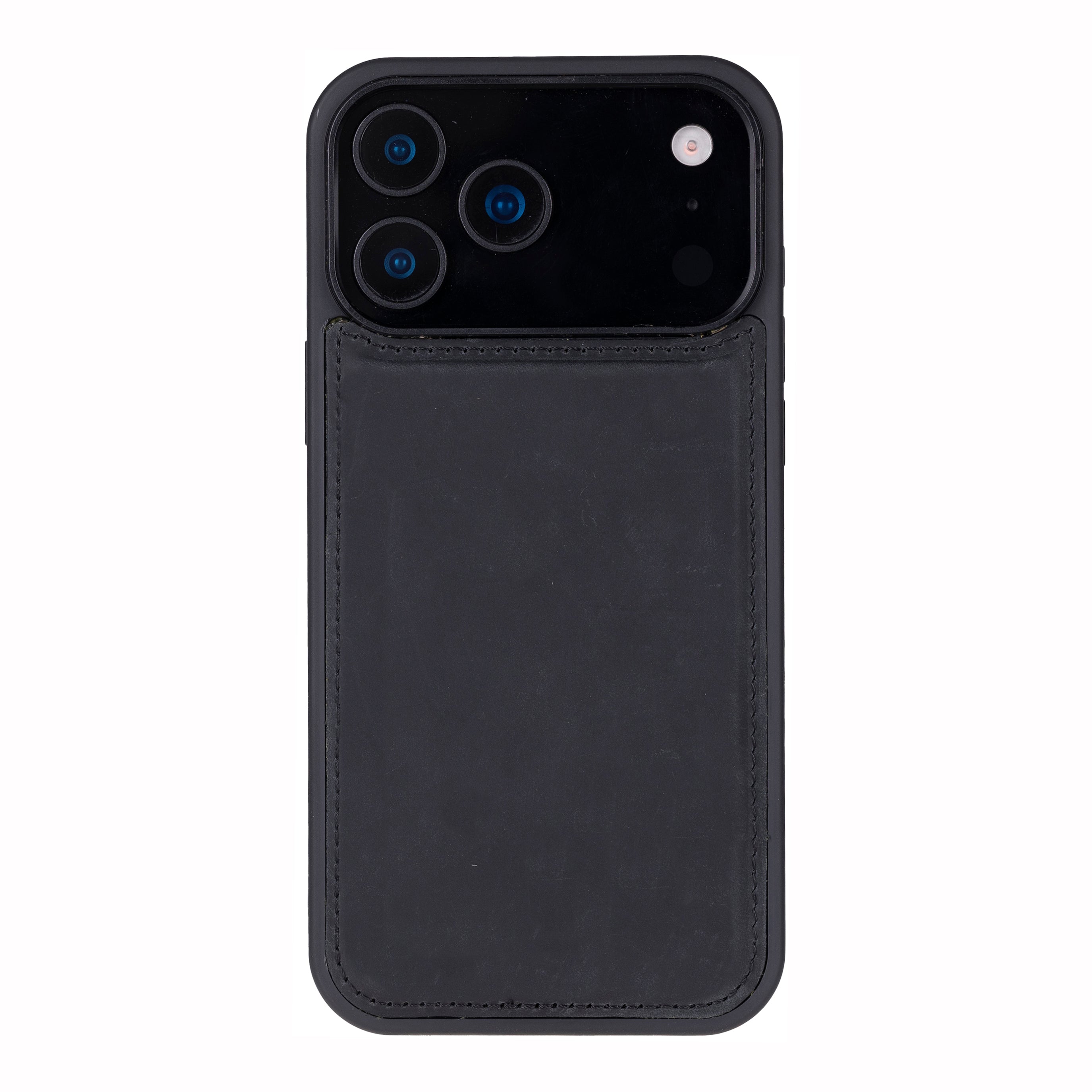 Santa iPhone 17 Pro Max Genuine Leather Detachable Wallet Case